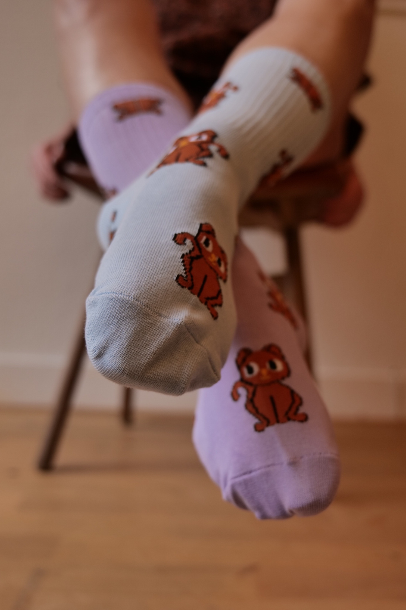 PIXEL KITTEN SOCKS