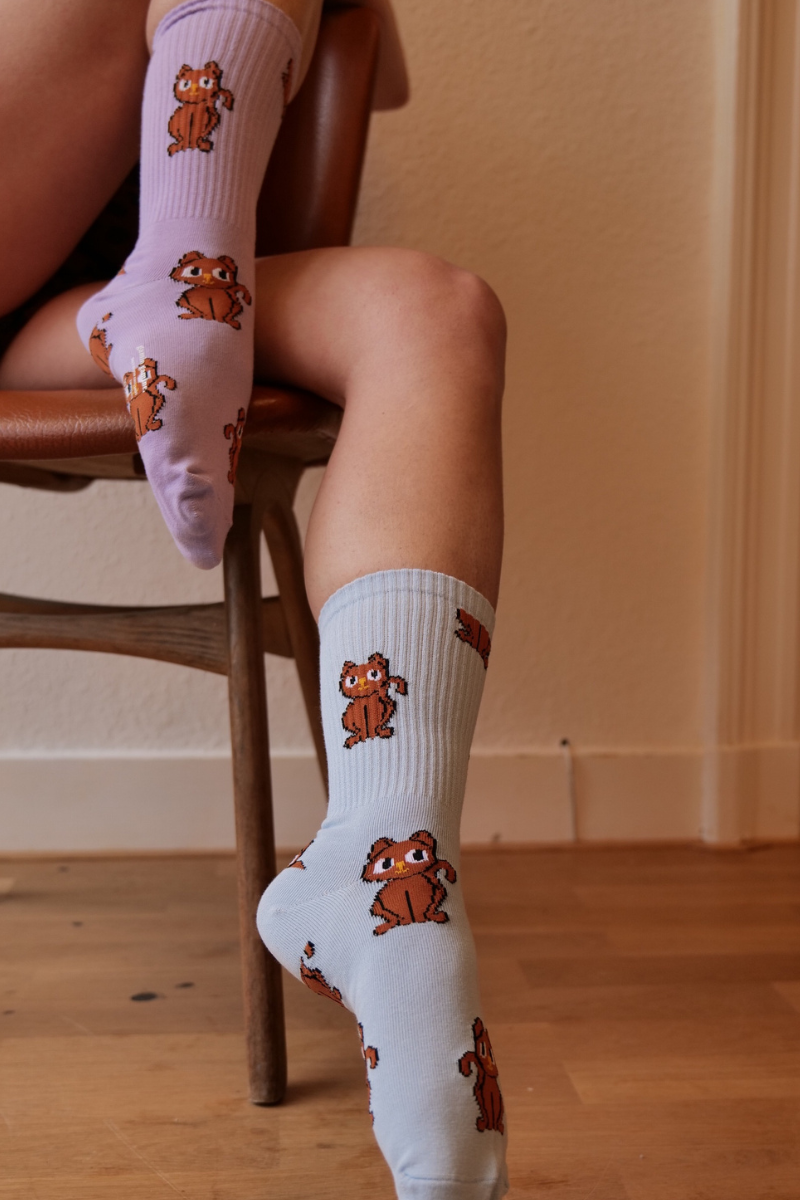 PIXEL KITTEN SOCKS