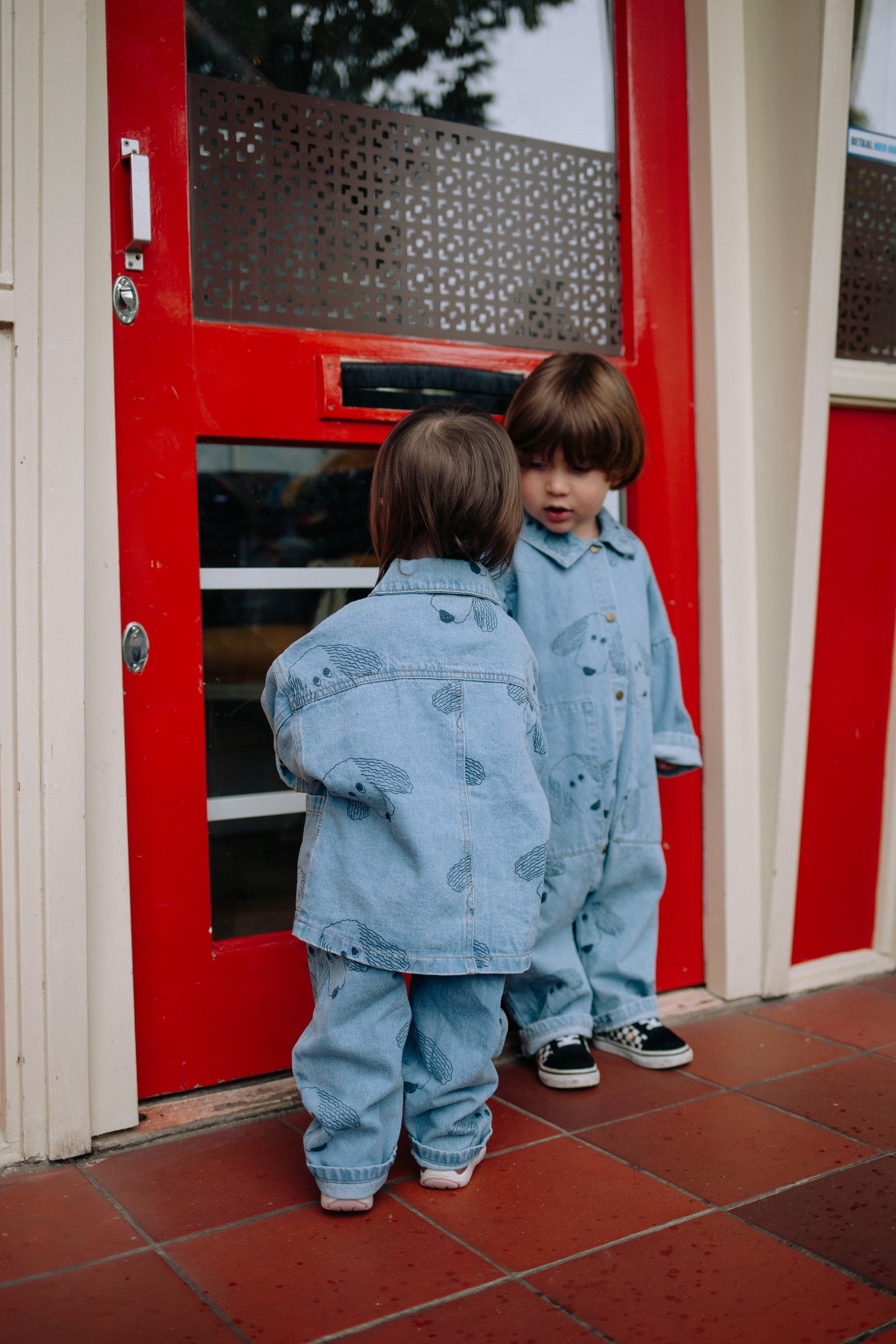 PLAYFUL DOG JUMPSUIT DENIM X GISELLE & ROSE