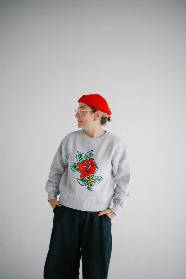 SWEAT ROSE CLASSIQUE FEMME