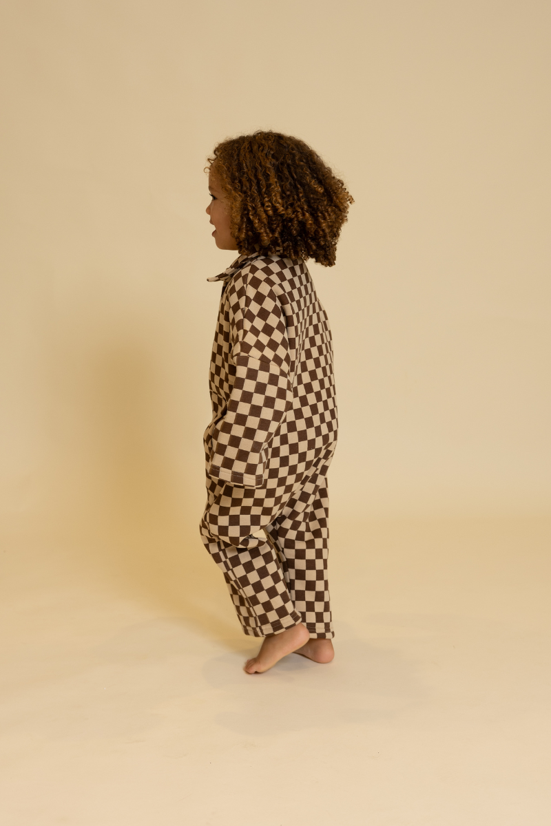 JUMPUITS CHECKERS BROWN