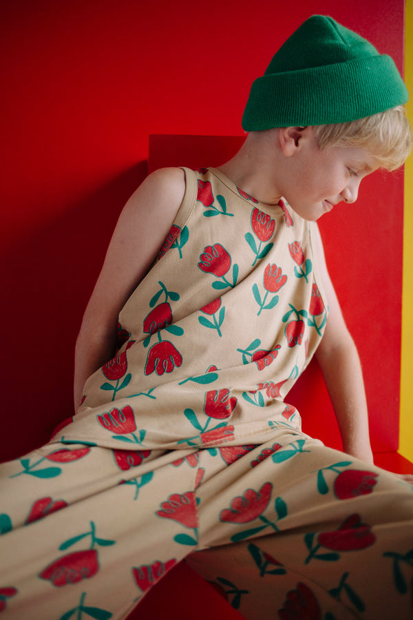 ENSEMBLE FLEUR ROUGE
