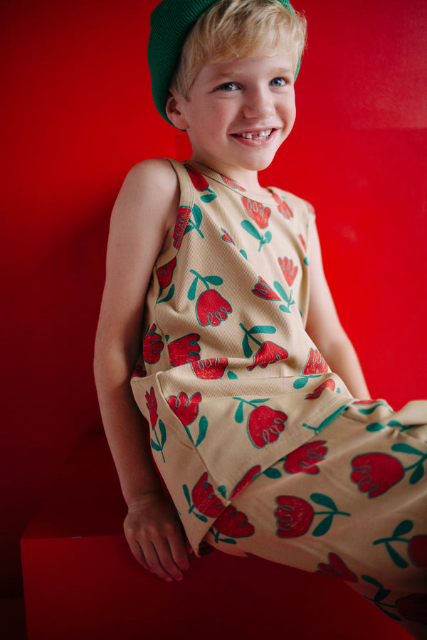 ENSEMBLE FLEUR ROUGE