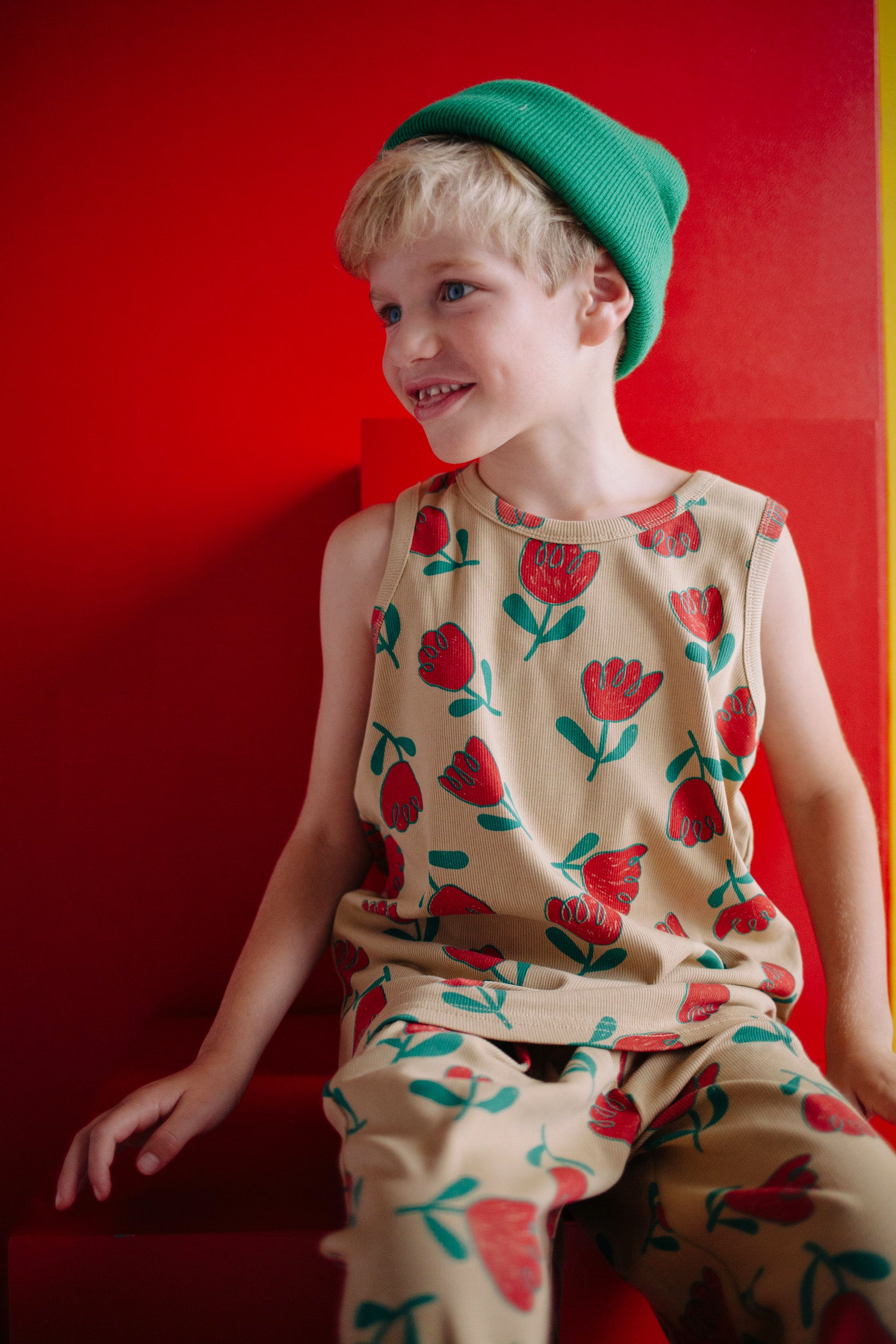 ENSEMBLE FLEUR ROUGE