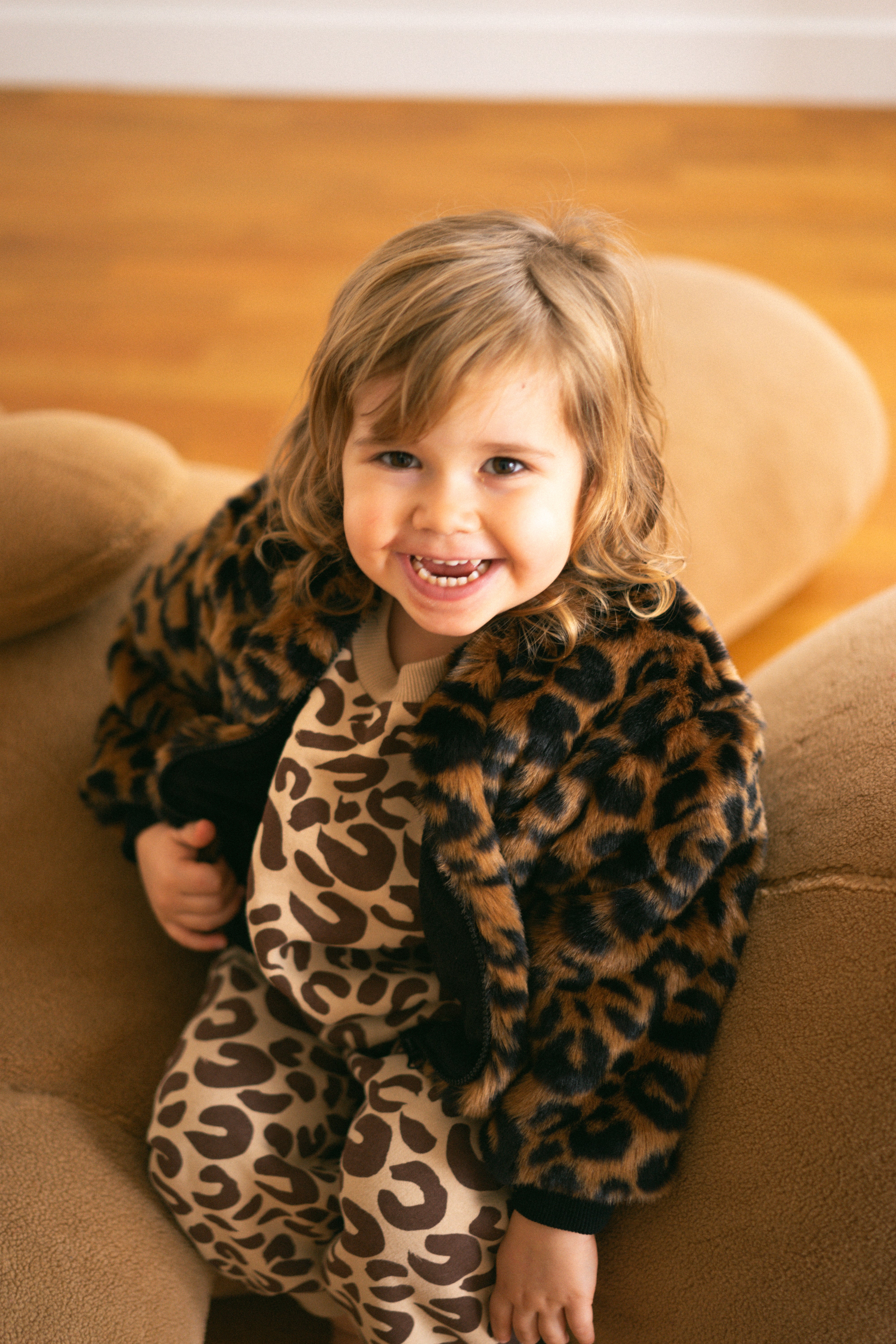 FLUFFY LEOPARD JACKET MML