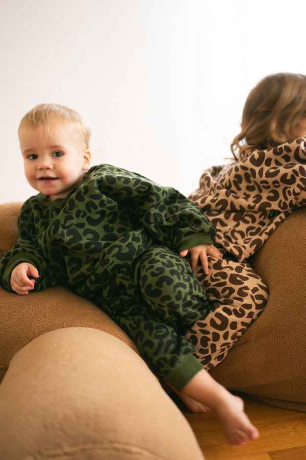 GREEN LEOPARD JUMPSUIT MML