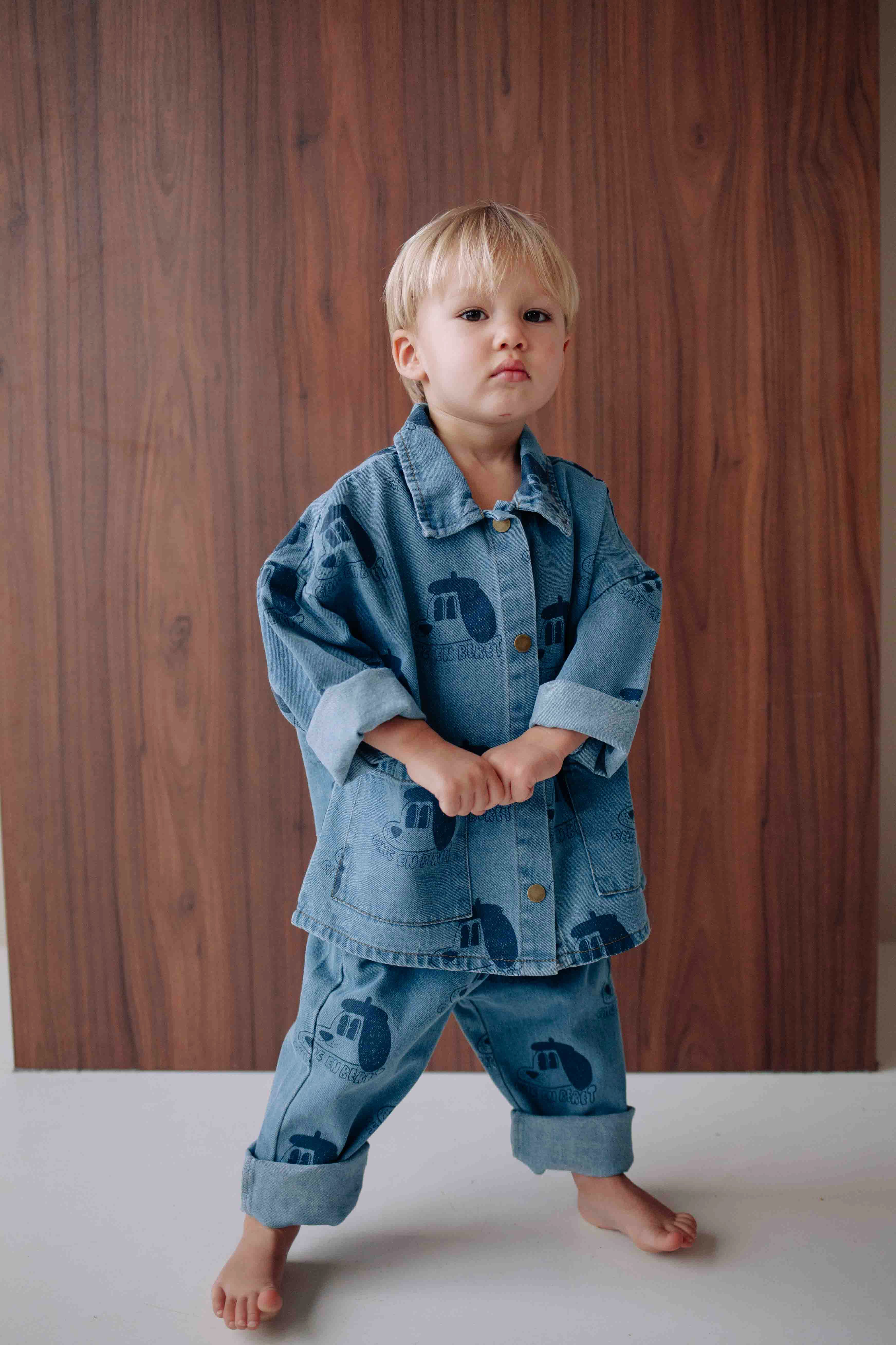 ENSEMBLE DENIM BERET