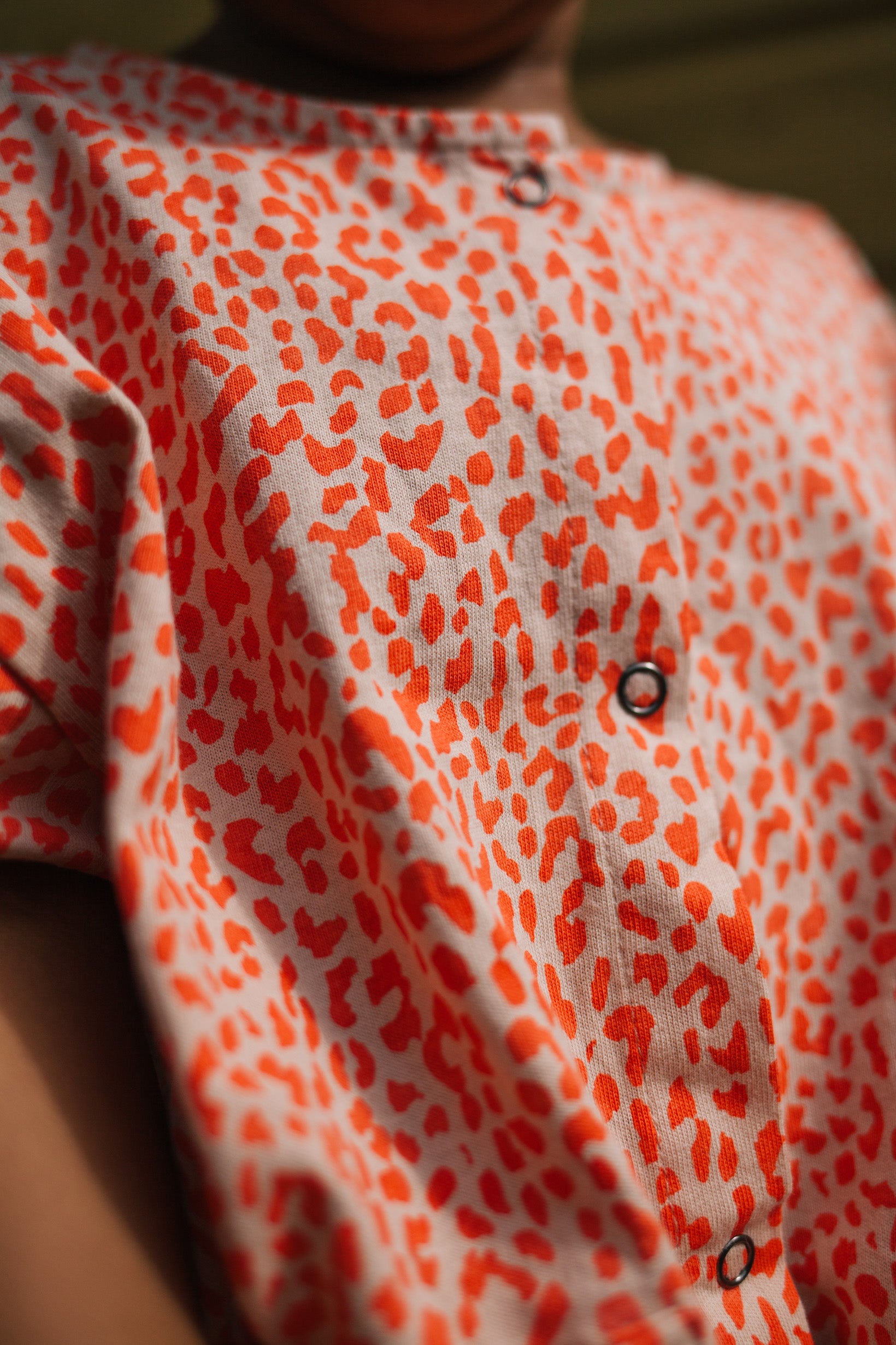 LEOPARD SPRING JUMPSUIT ORANGE