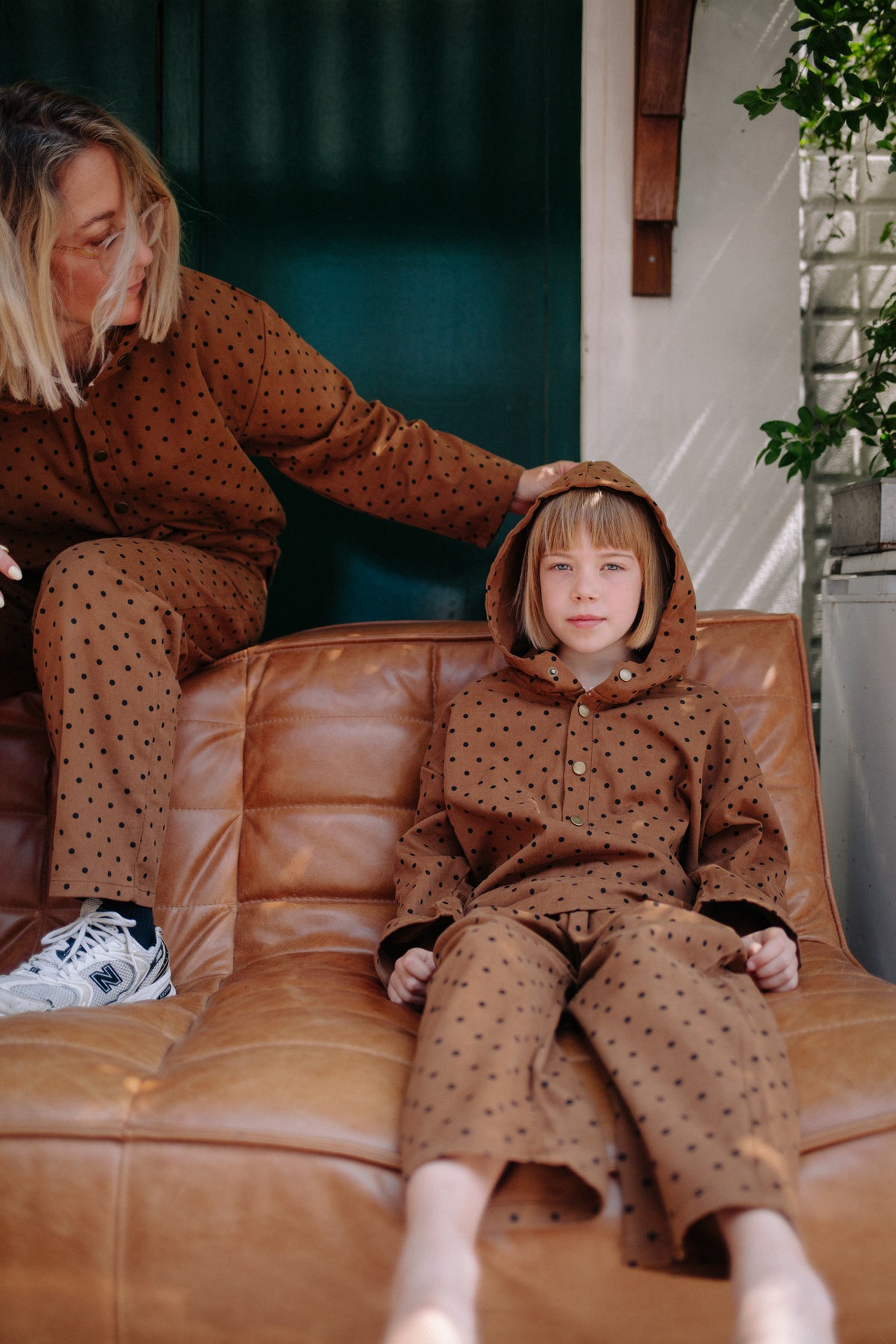 MATCHY - POLKA HOODIE SET