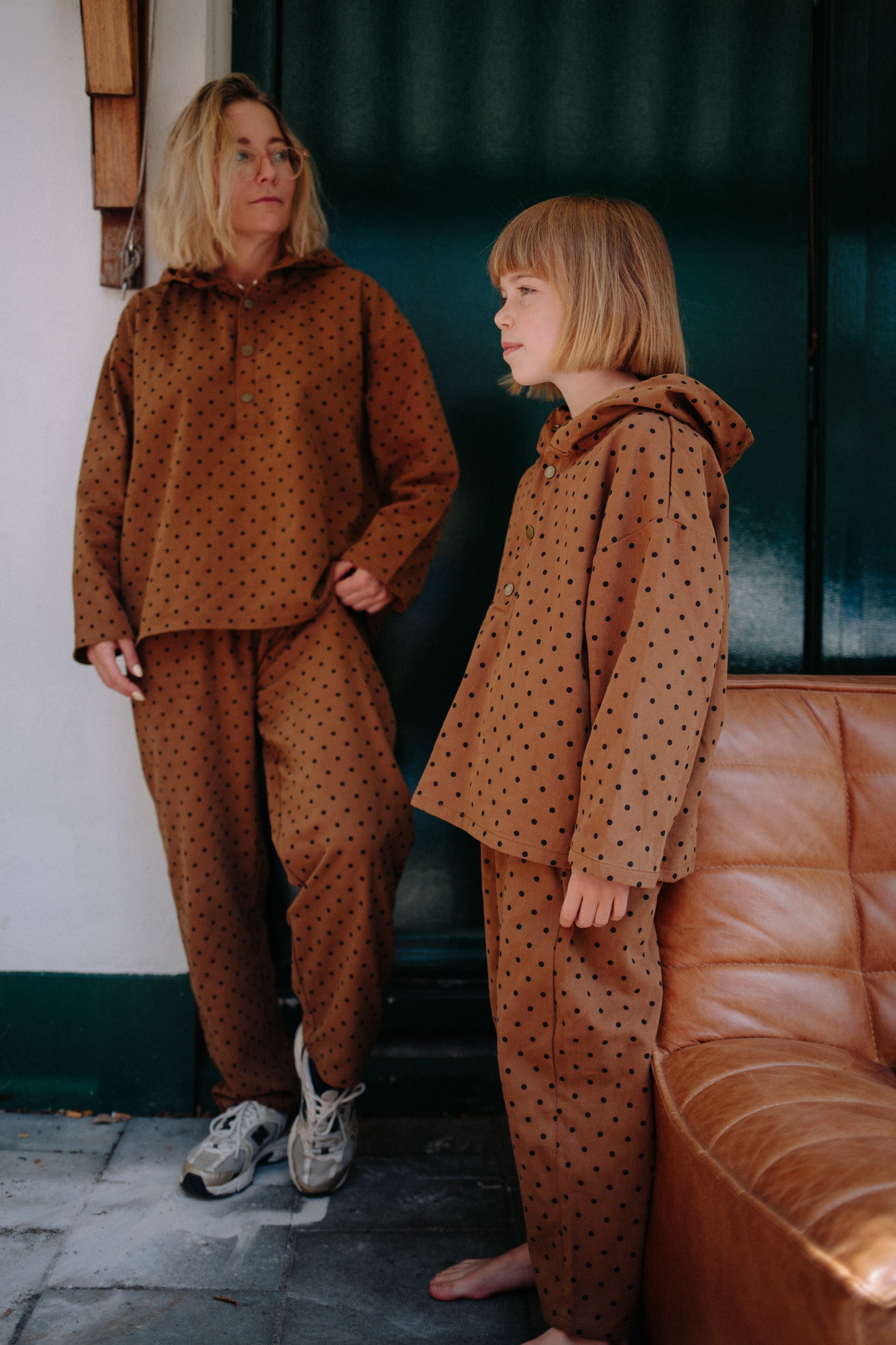 POLKA HOODIE SET WOMAN