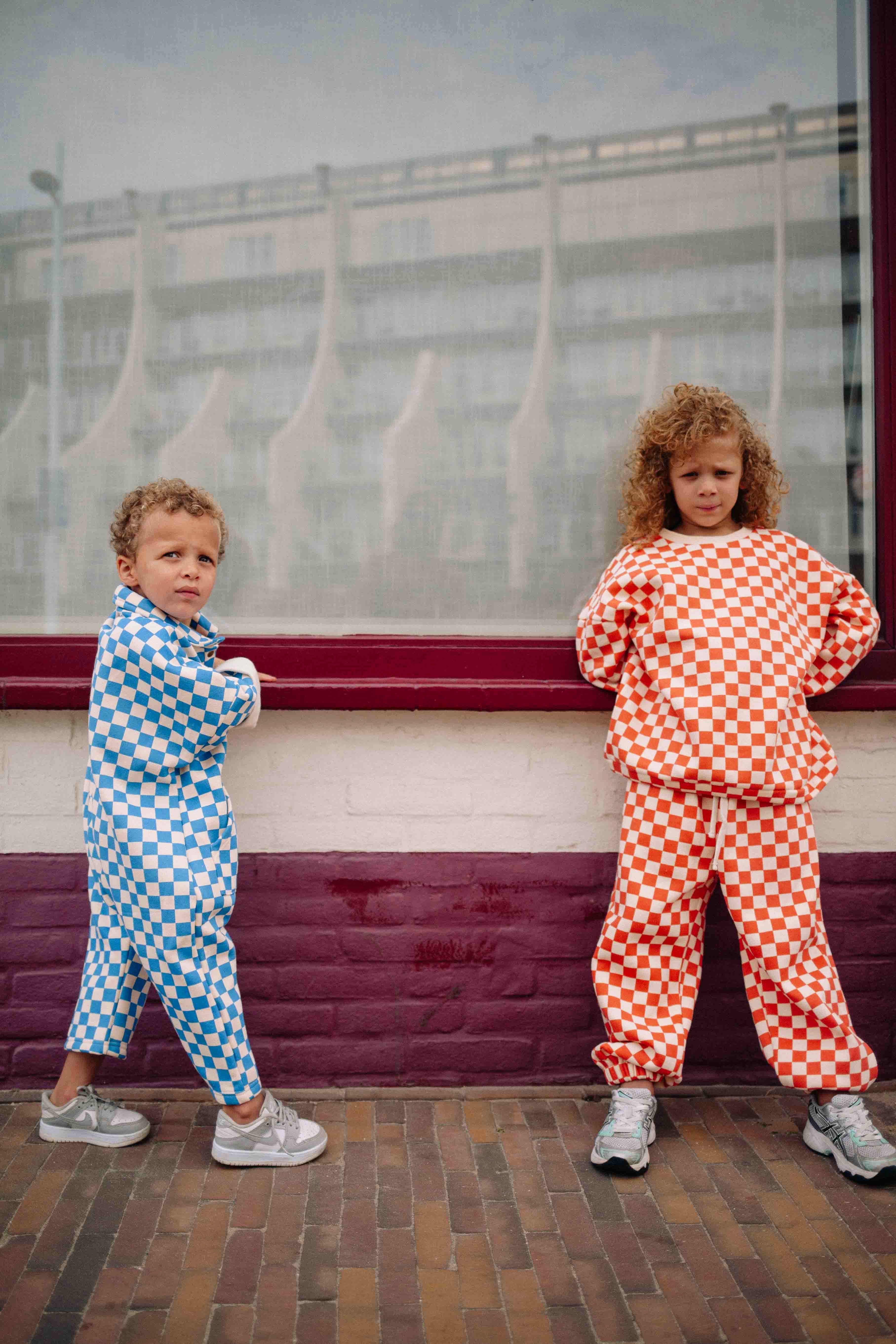 ENSEMBLE CHECKERS ORANGE