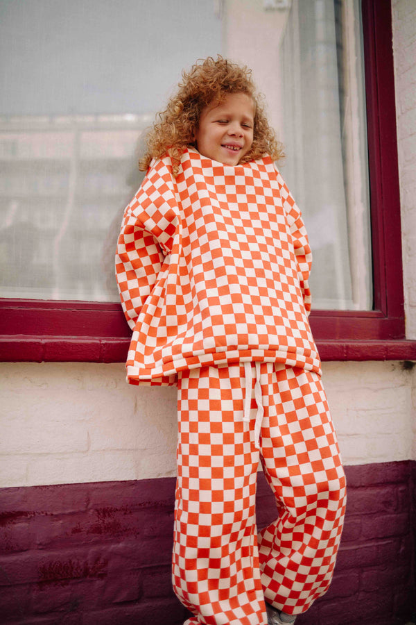 ENSEMBLE CHECKERS ORANGE