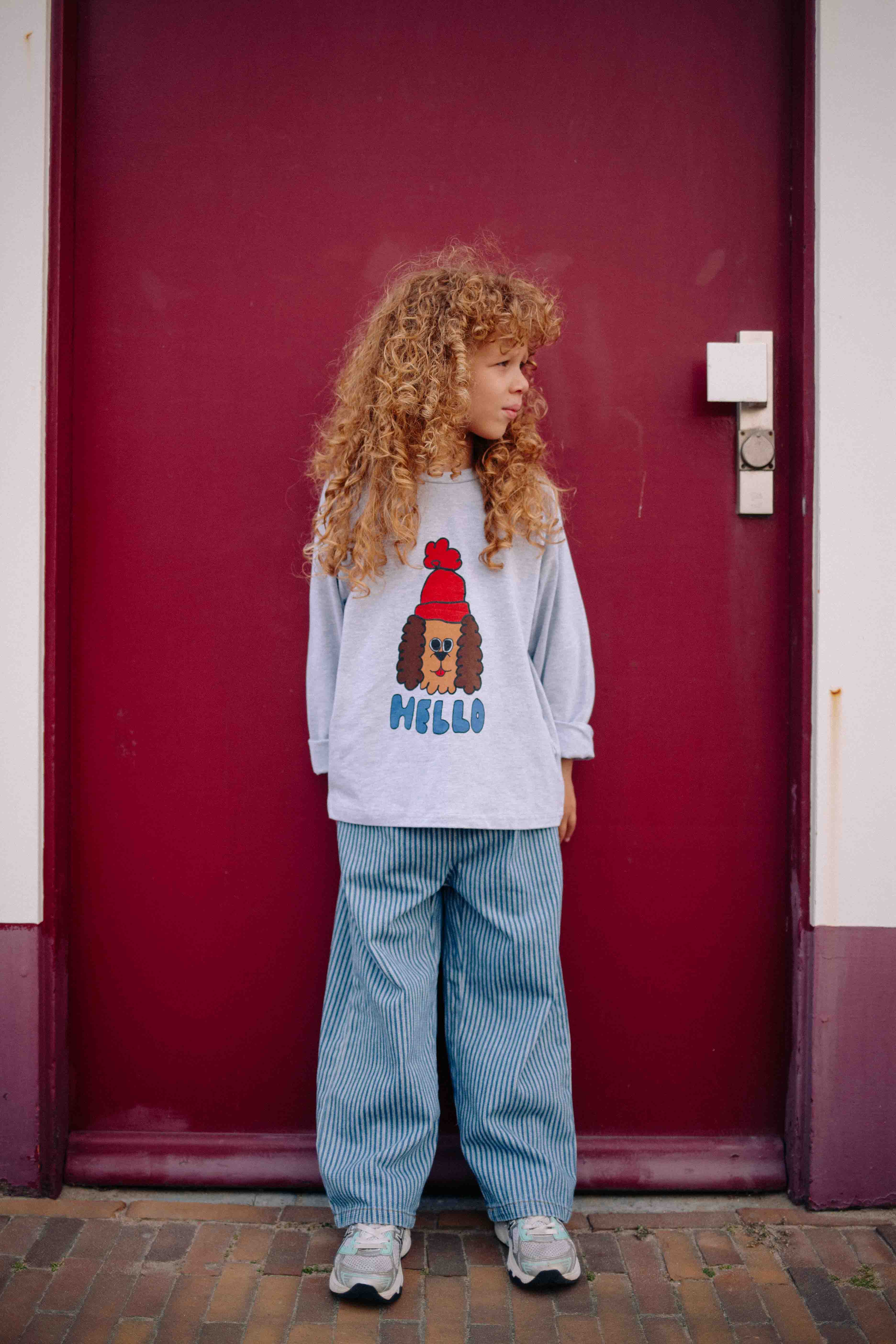 T-SHIRT HELLO DOG MANCHE LONGUE