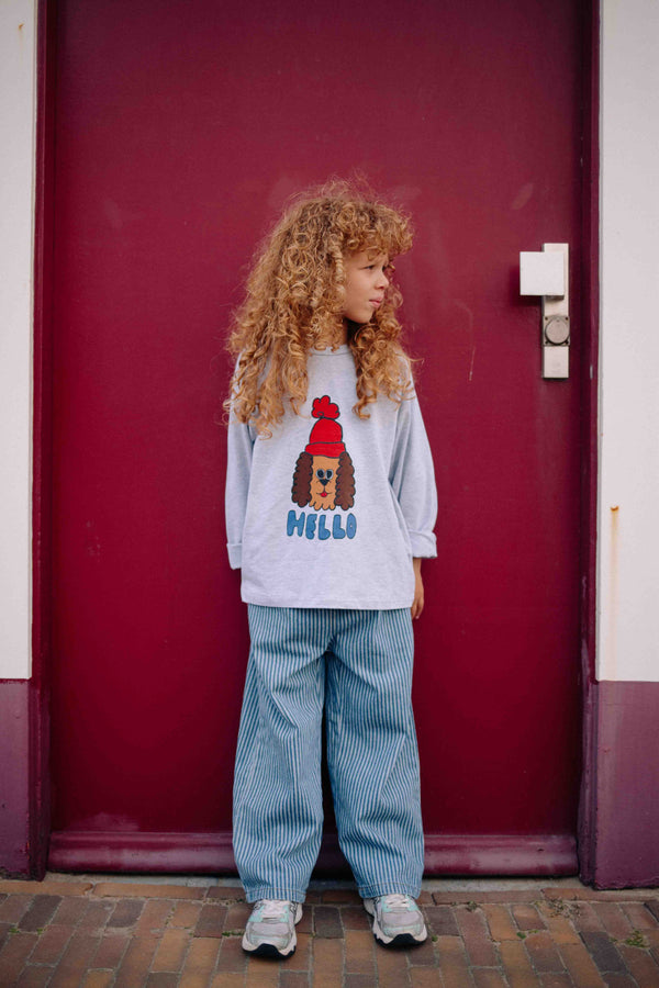 T-SHIRT HELLO DOG MANCHE LONGUE