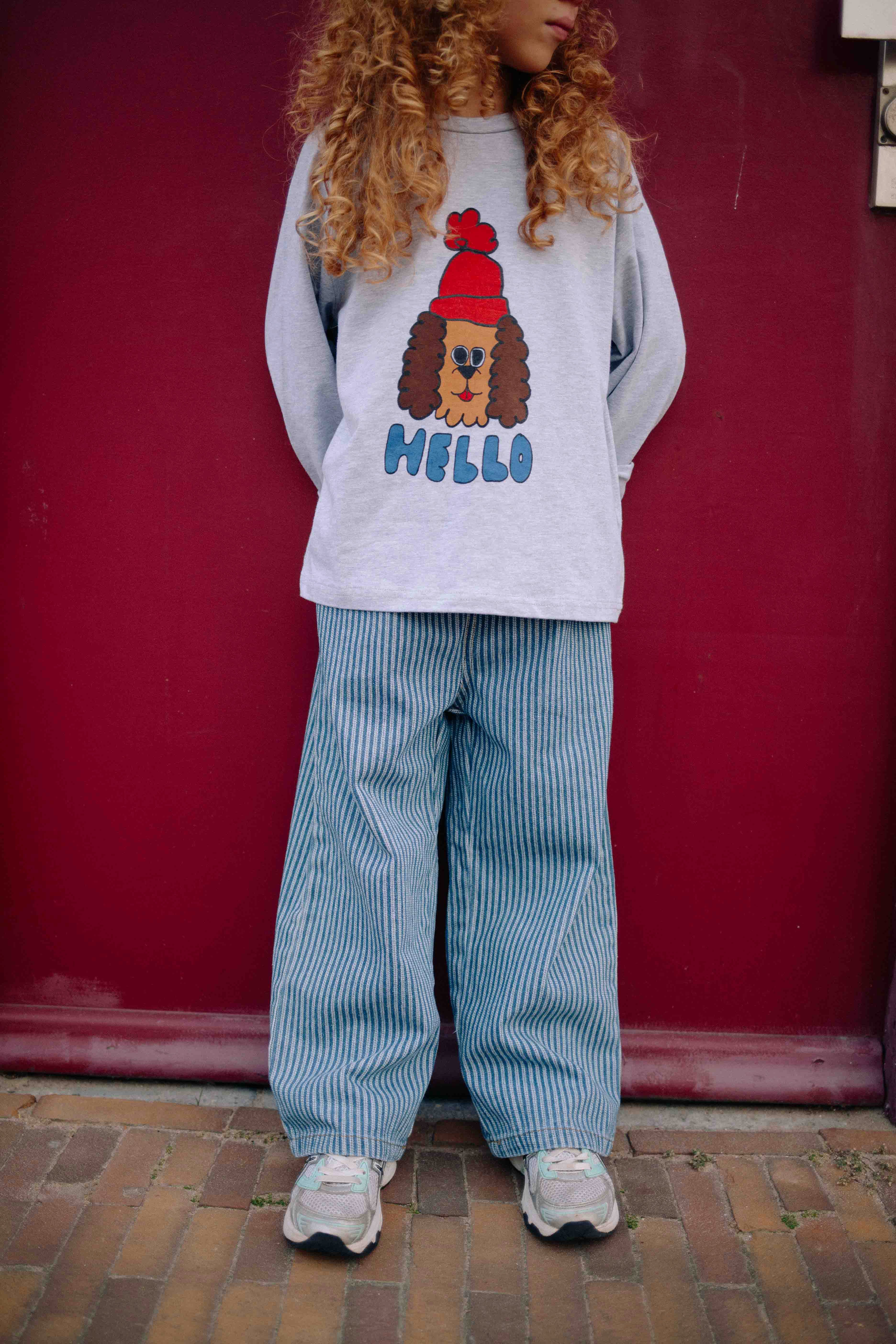 T-SHIRT HELLO DOG MANCHE LONGUE