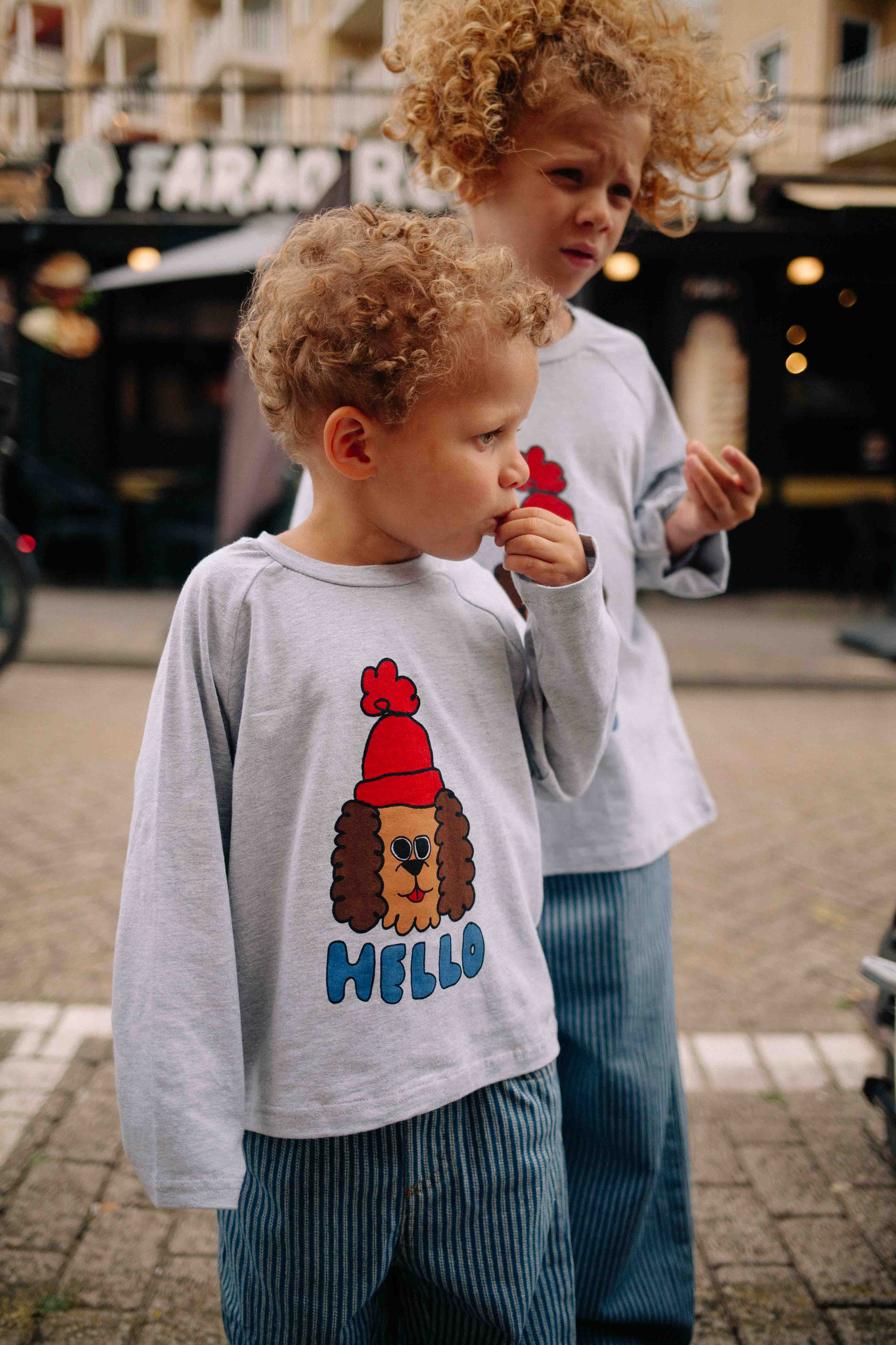 T-SHIRT HELLO DOG MANCHE LONGUE