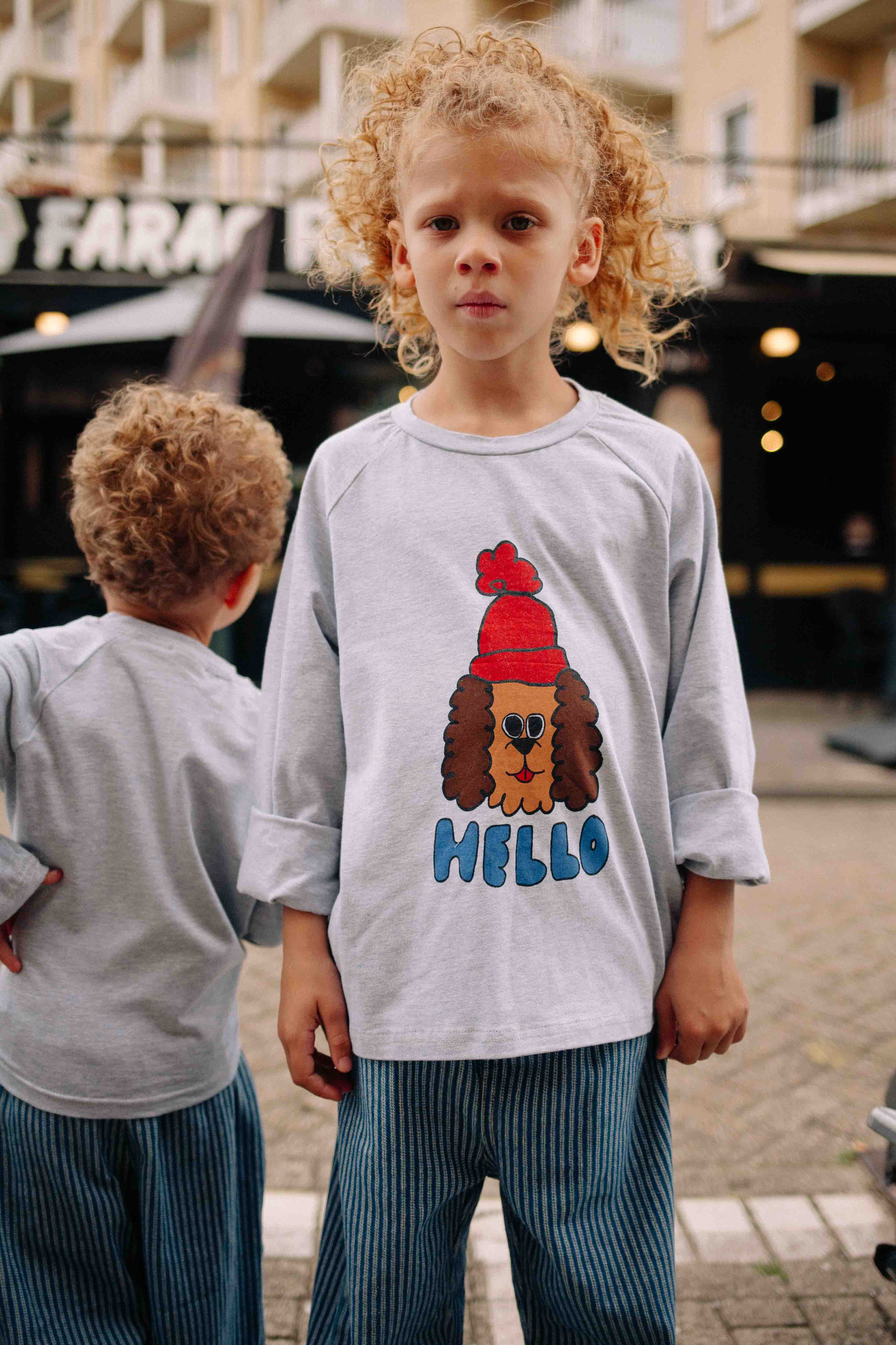 T-SHIRT HELLO DOG MANCHE LONGUE