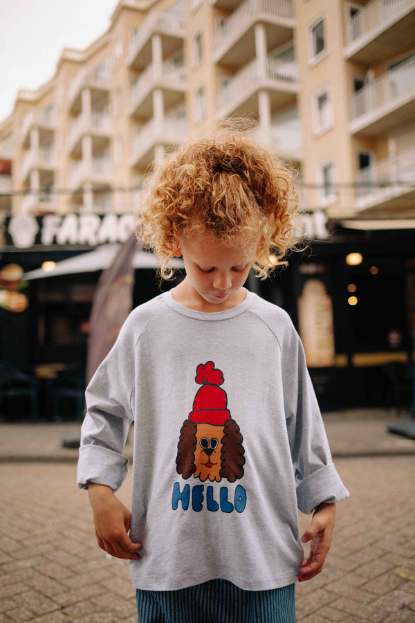 T-SHIRT HELLO DOG MANCHE LONGUE