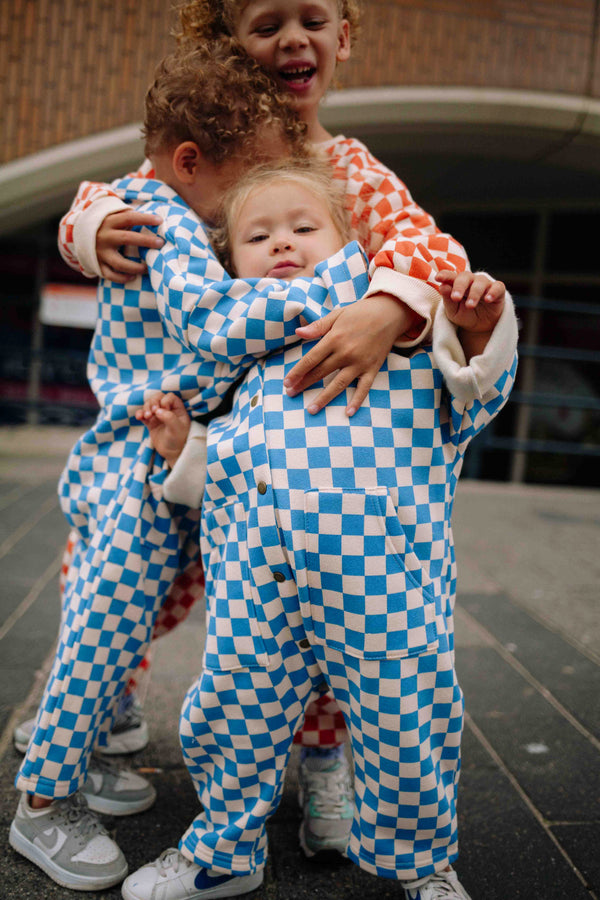 COMBI BLEUE CHECKERS
