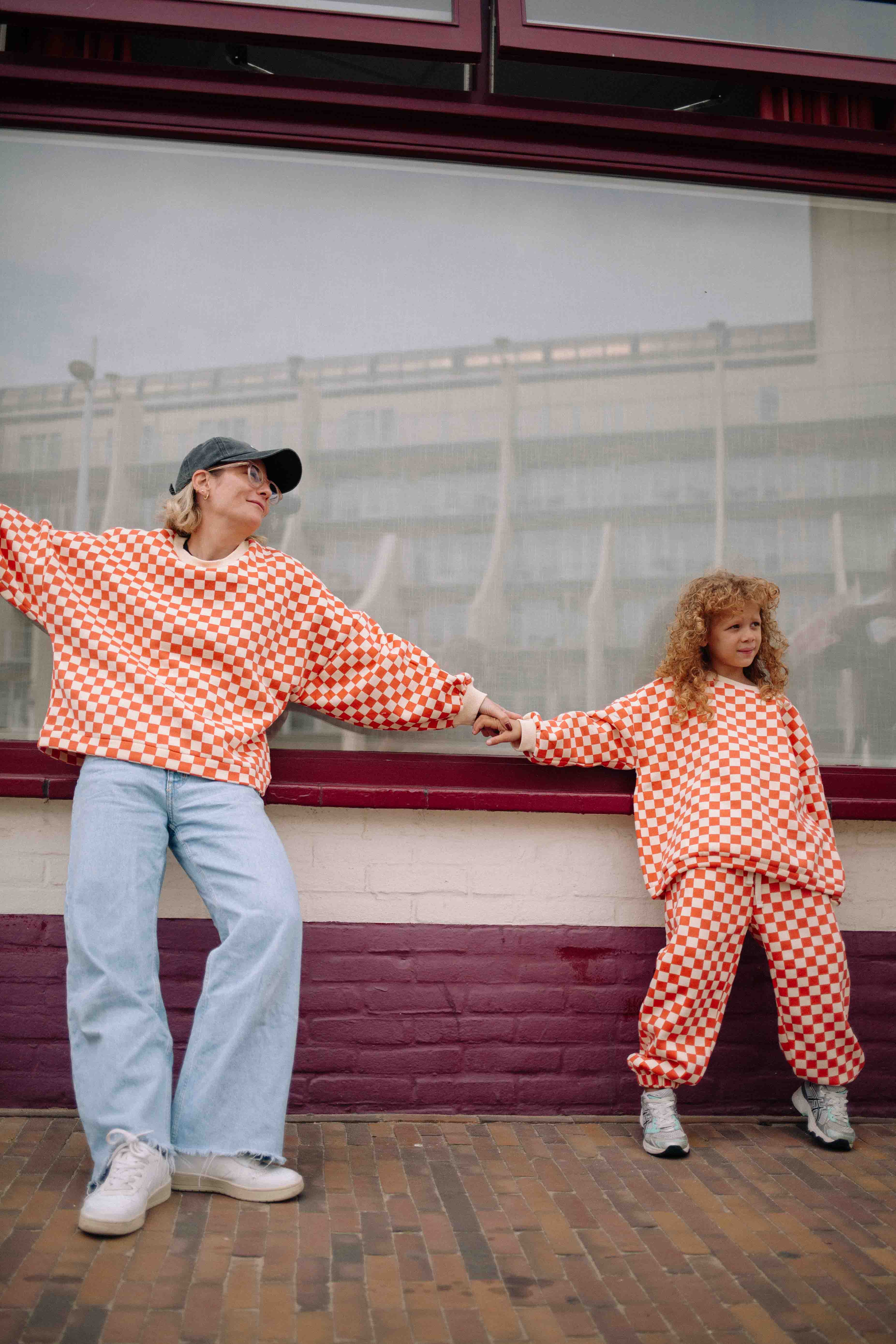 ENSEMBLE CHECKERS ORANGE