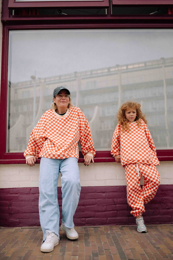 ENSEMBLE CHECKERS ORANGE