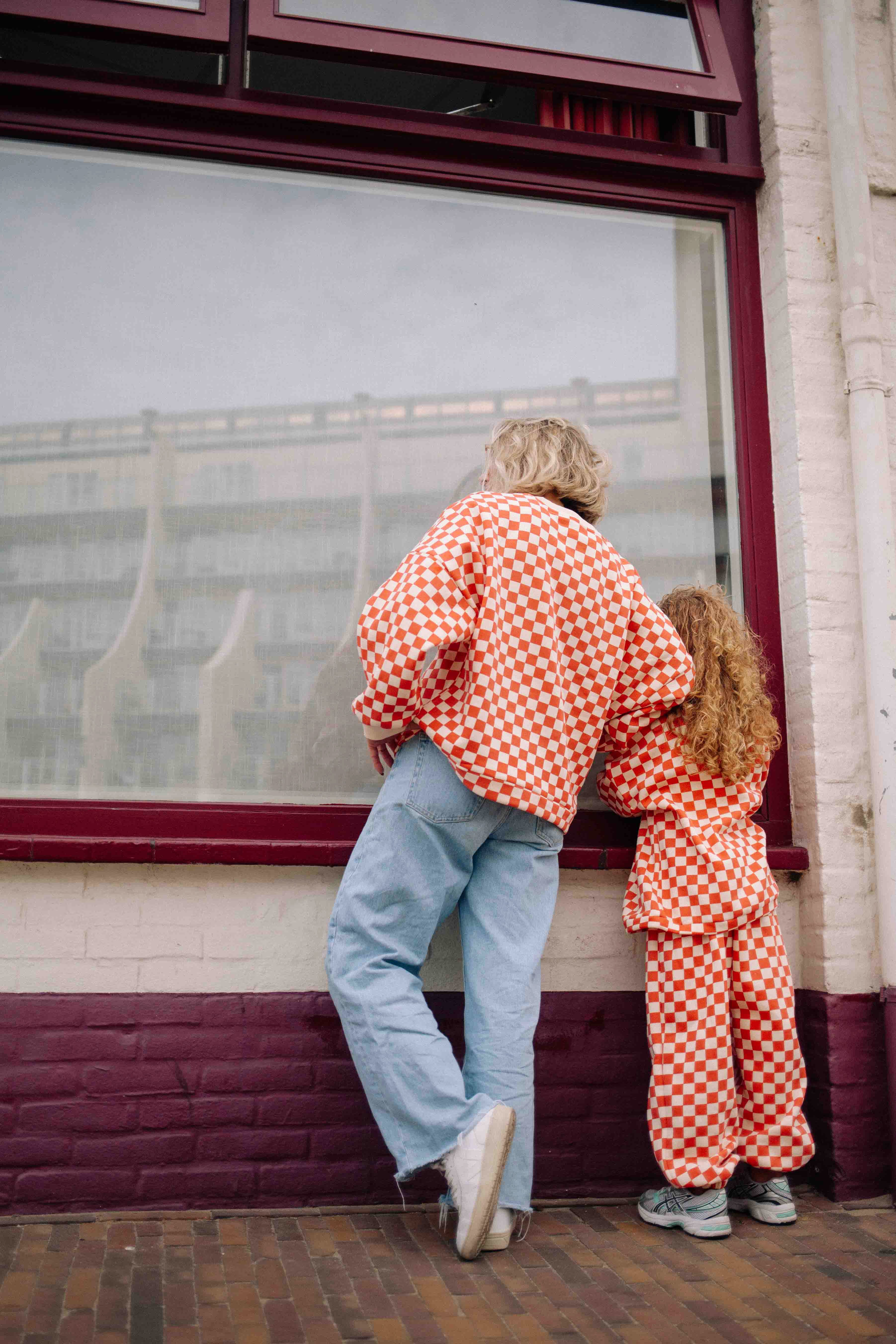 ENSEMBLE CHECKERS ORANGE