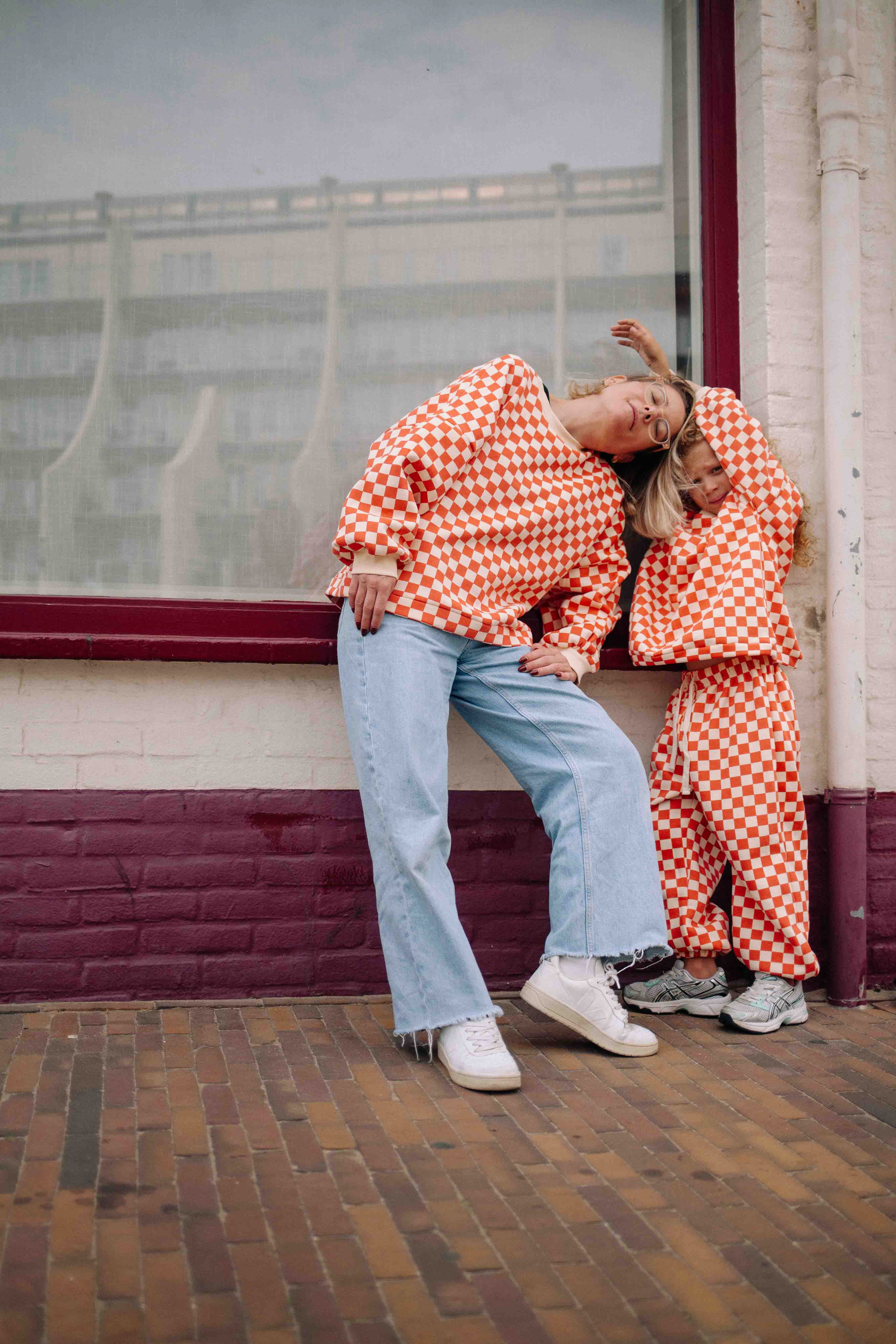 ENSEMBLE CHECKERS ORANGE