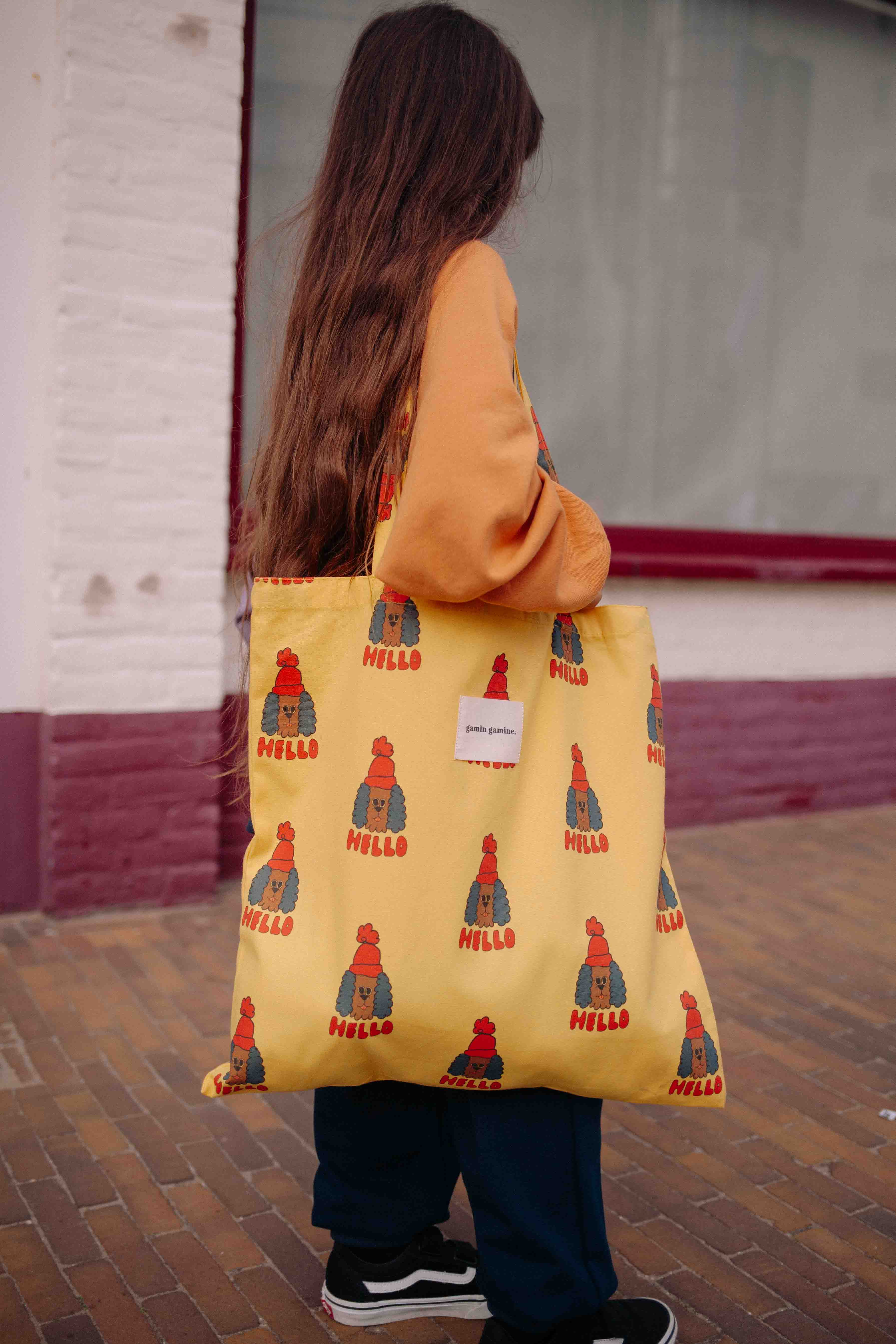 HELLO DOG TOTE BAG
