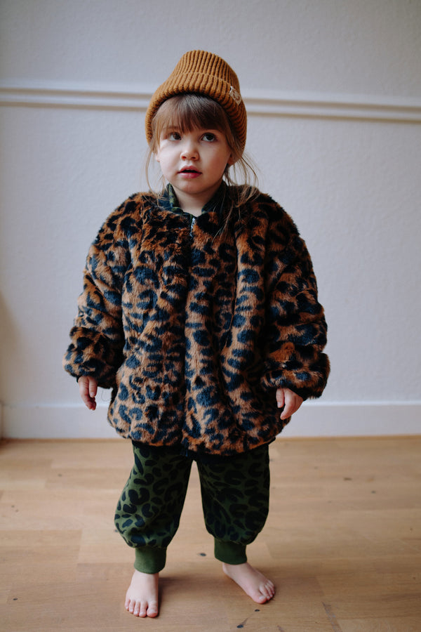 FLUFFY LEOPARD JACKET MML