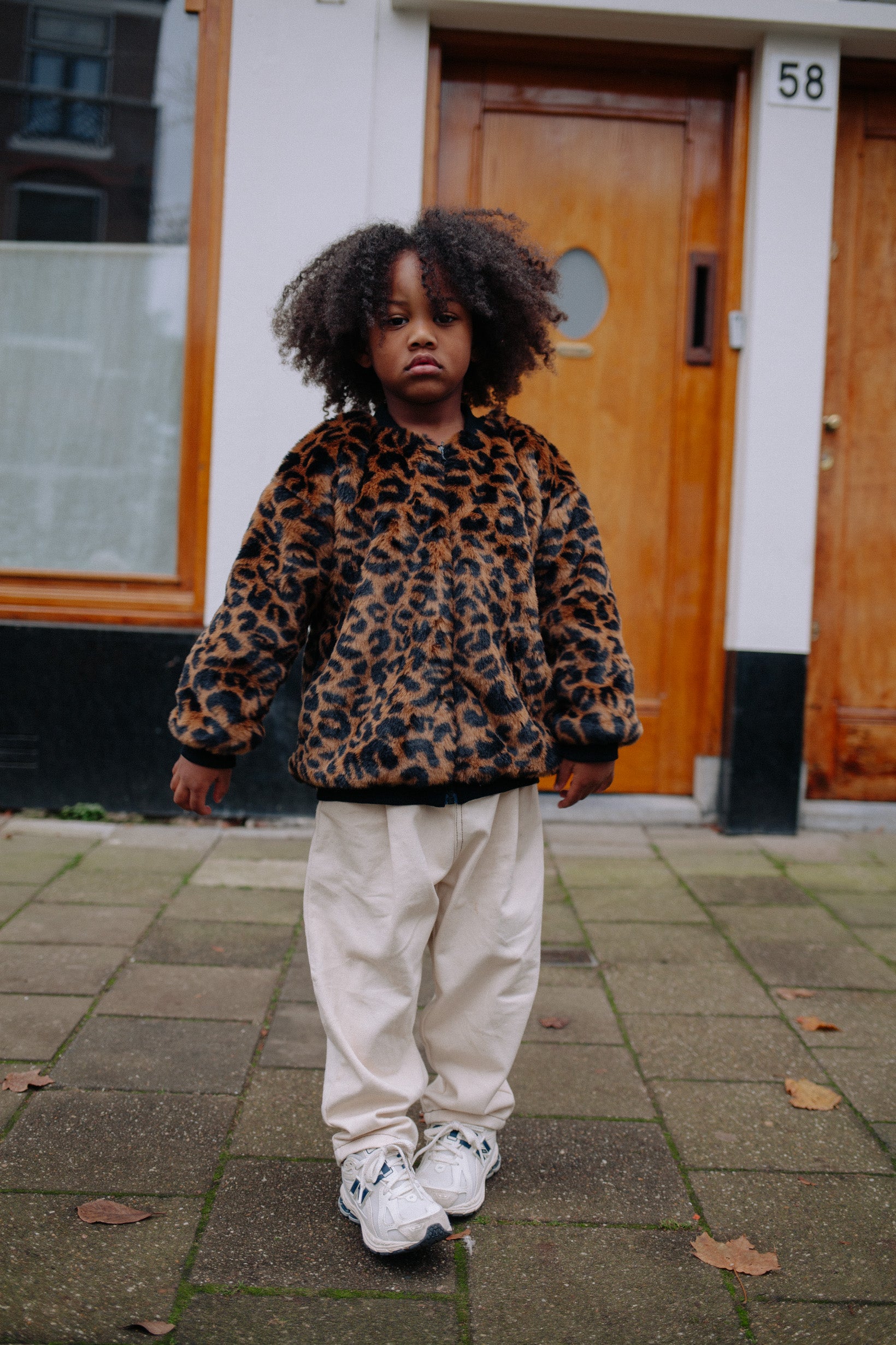 FLUFFY LEOPARD JACKET MML