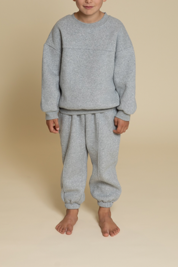 LOOK COZY DARK GREY SET