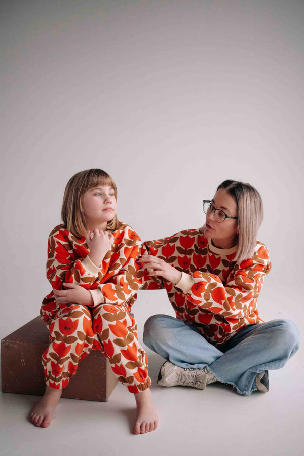 ENSEMBLE ORANGE SMILING TULIPE