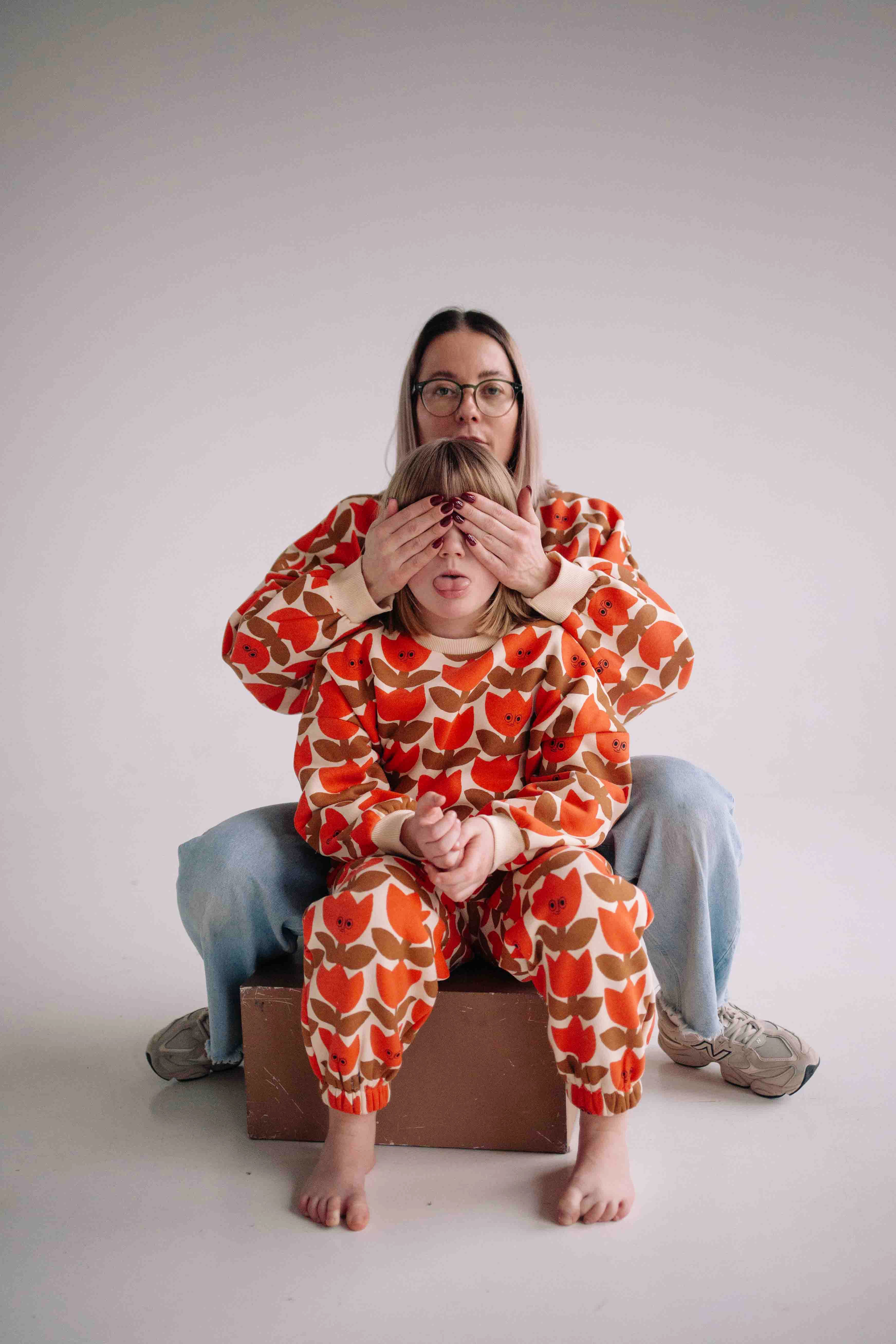 ENSEMBLE ORANGE SMILING TULIPE