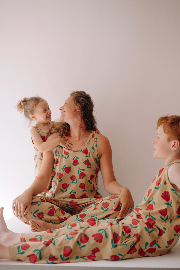 MATCHY - RED FLOWER SET