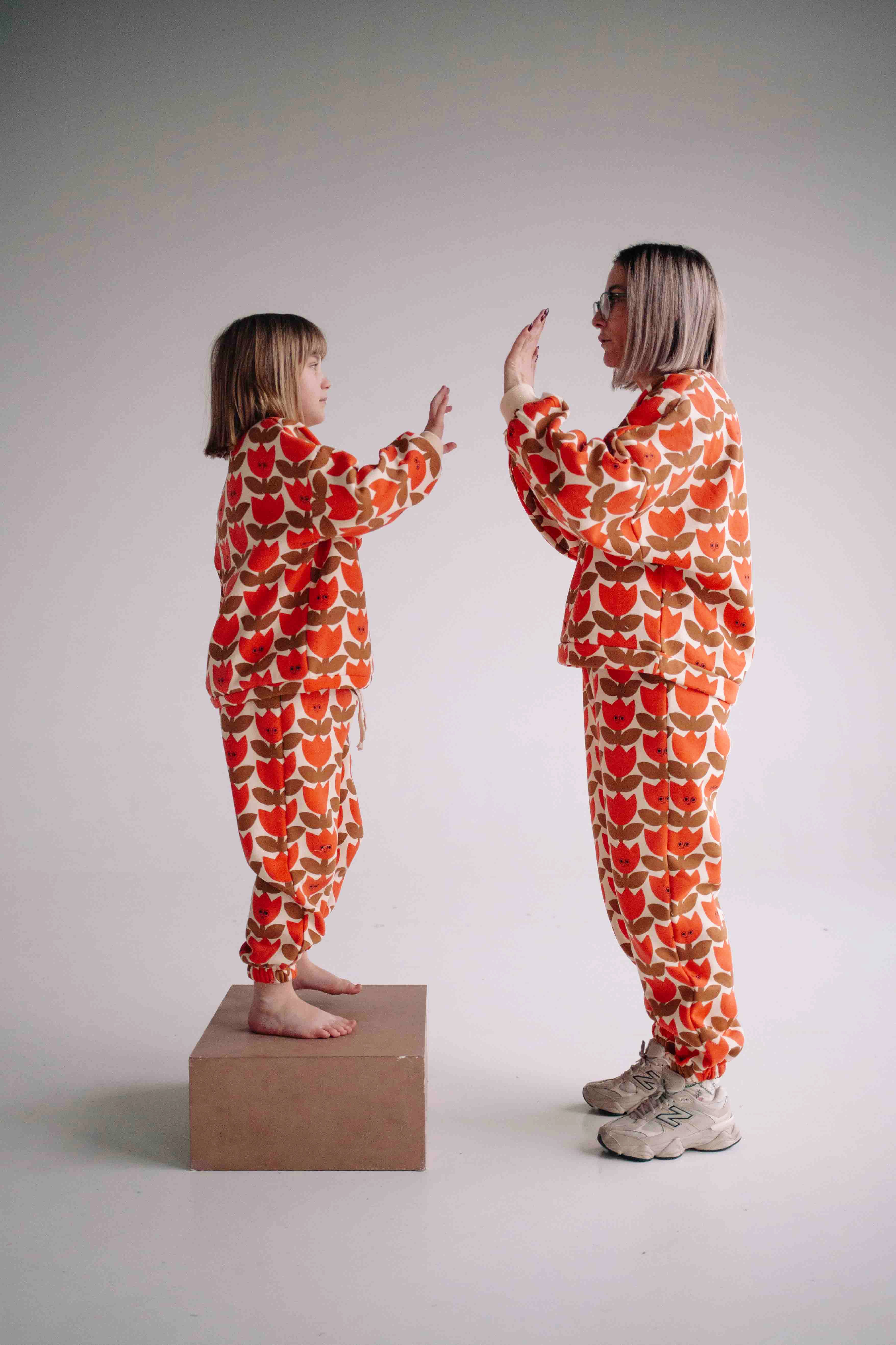 ENSEMBLE ORANGE SMILING TULIPE