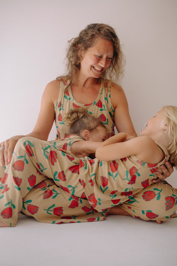 ENSEMBLE FLEUR ROUGE
