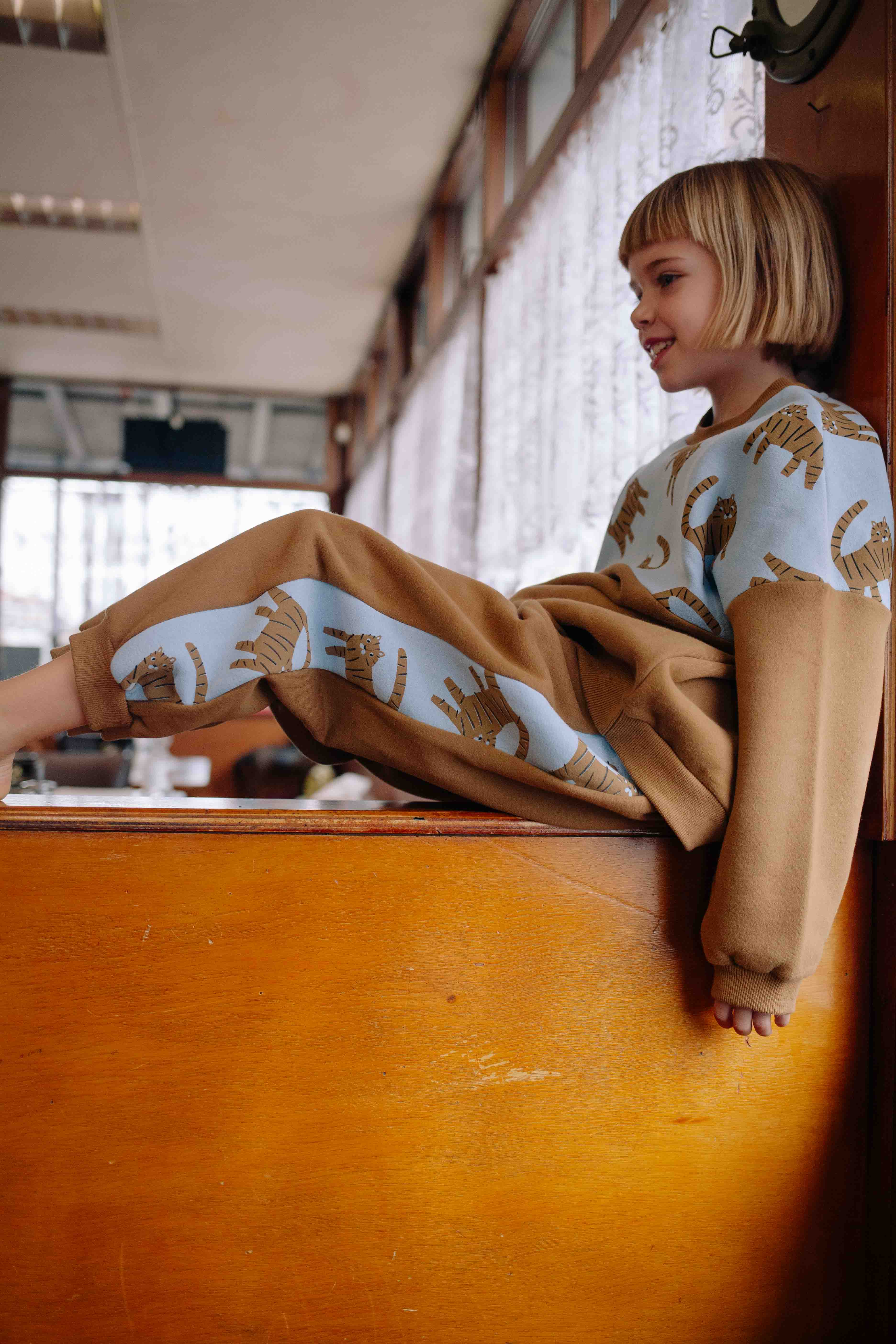 ENSEMBLE MOUTARDE TIGRE