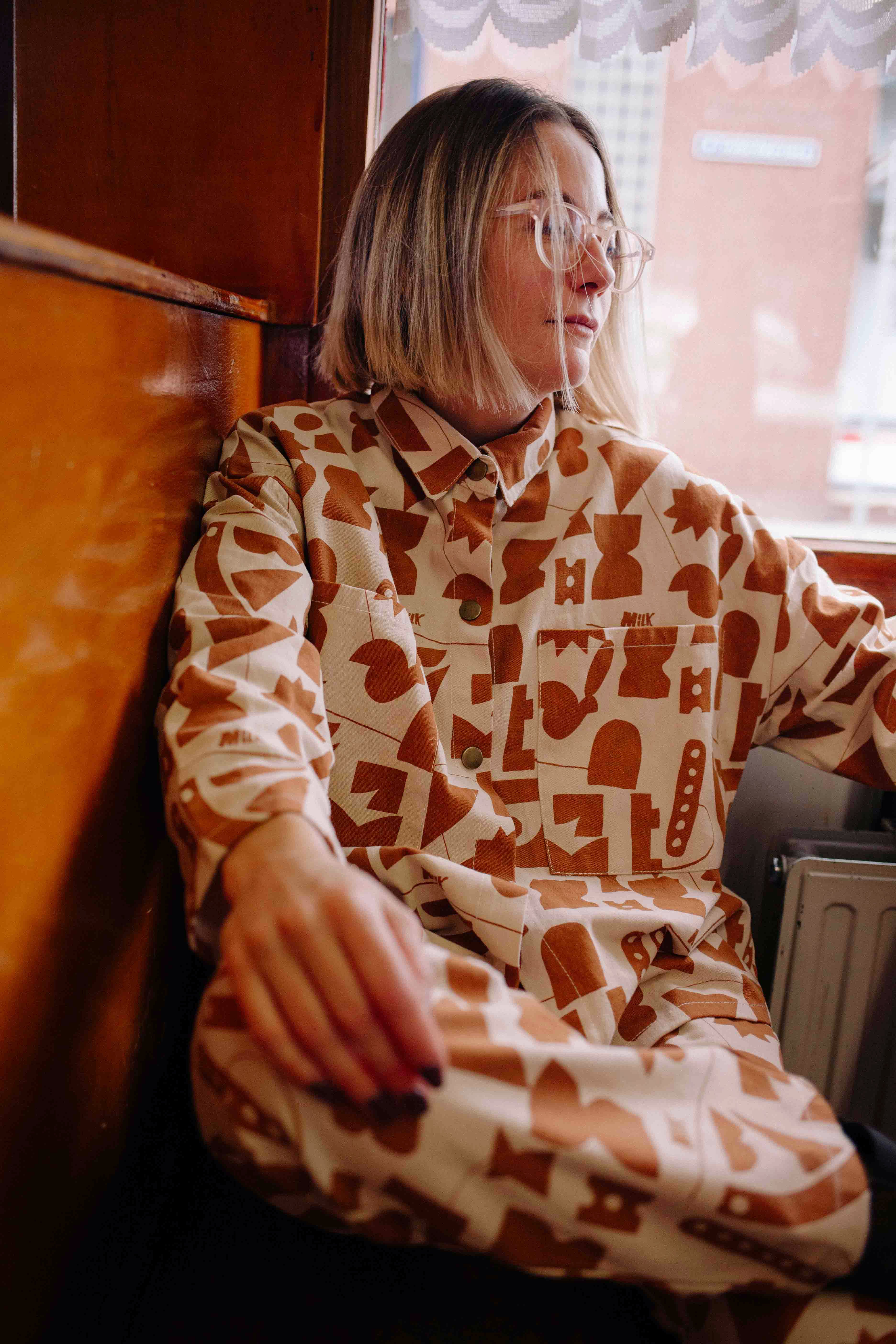 TOFFEE MILK DENIM SET WOMAN