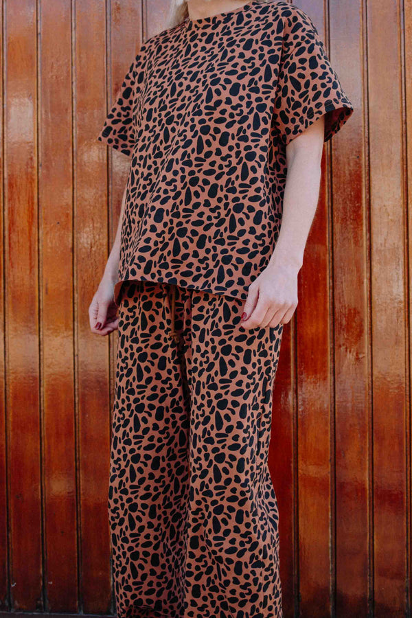LEOPARD COFFEE TS SET WOMAN