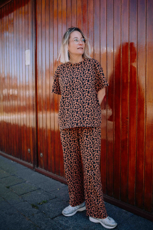 LEOPARD COFFEE TS SET WOMAN