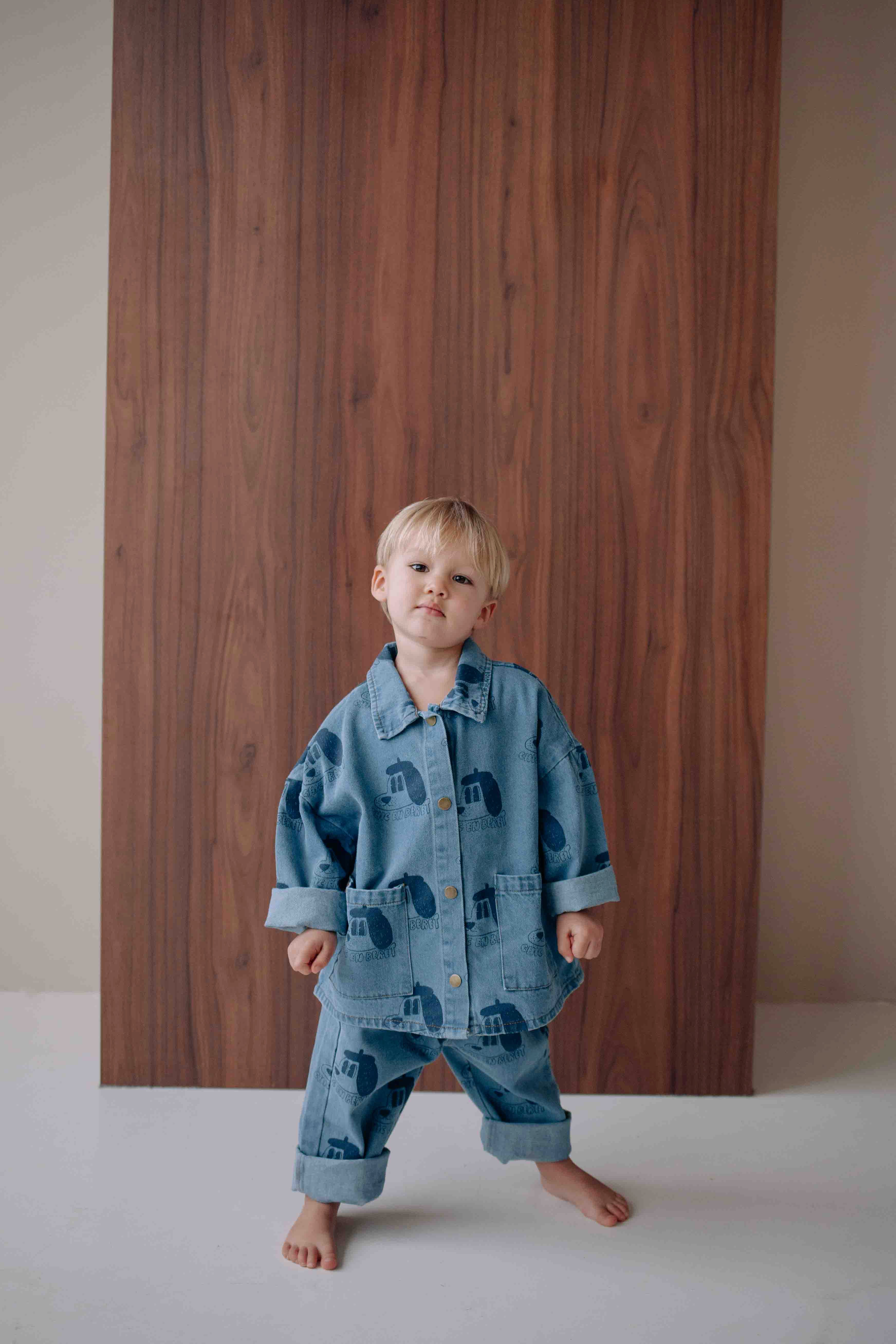 ENSEMBLE DENIM BERET