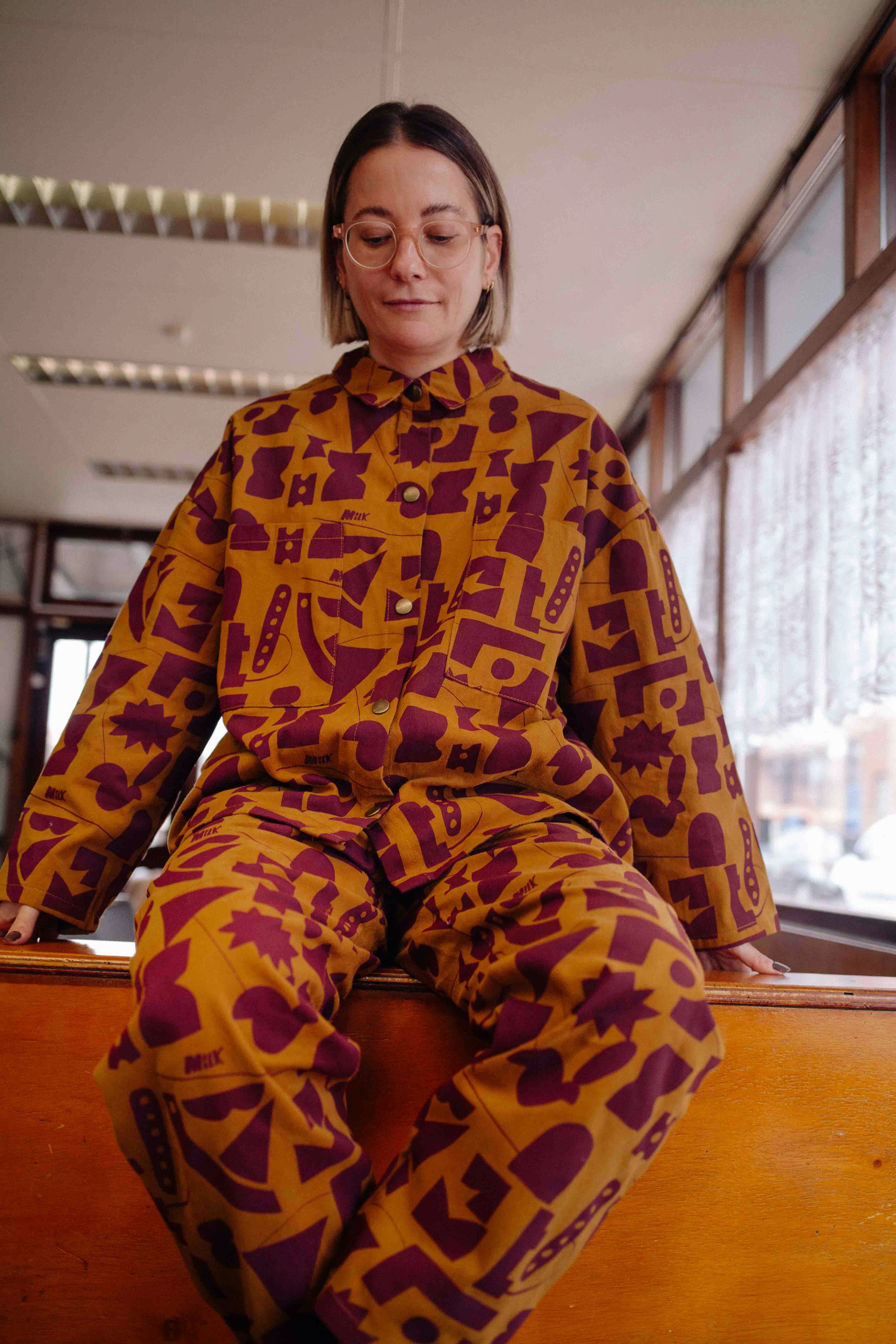 CAFÉ AU MILK DENIM SET WOMAN