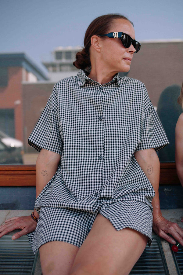 LOVE VICHY SHIRT DRESS WOMAN