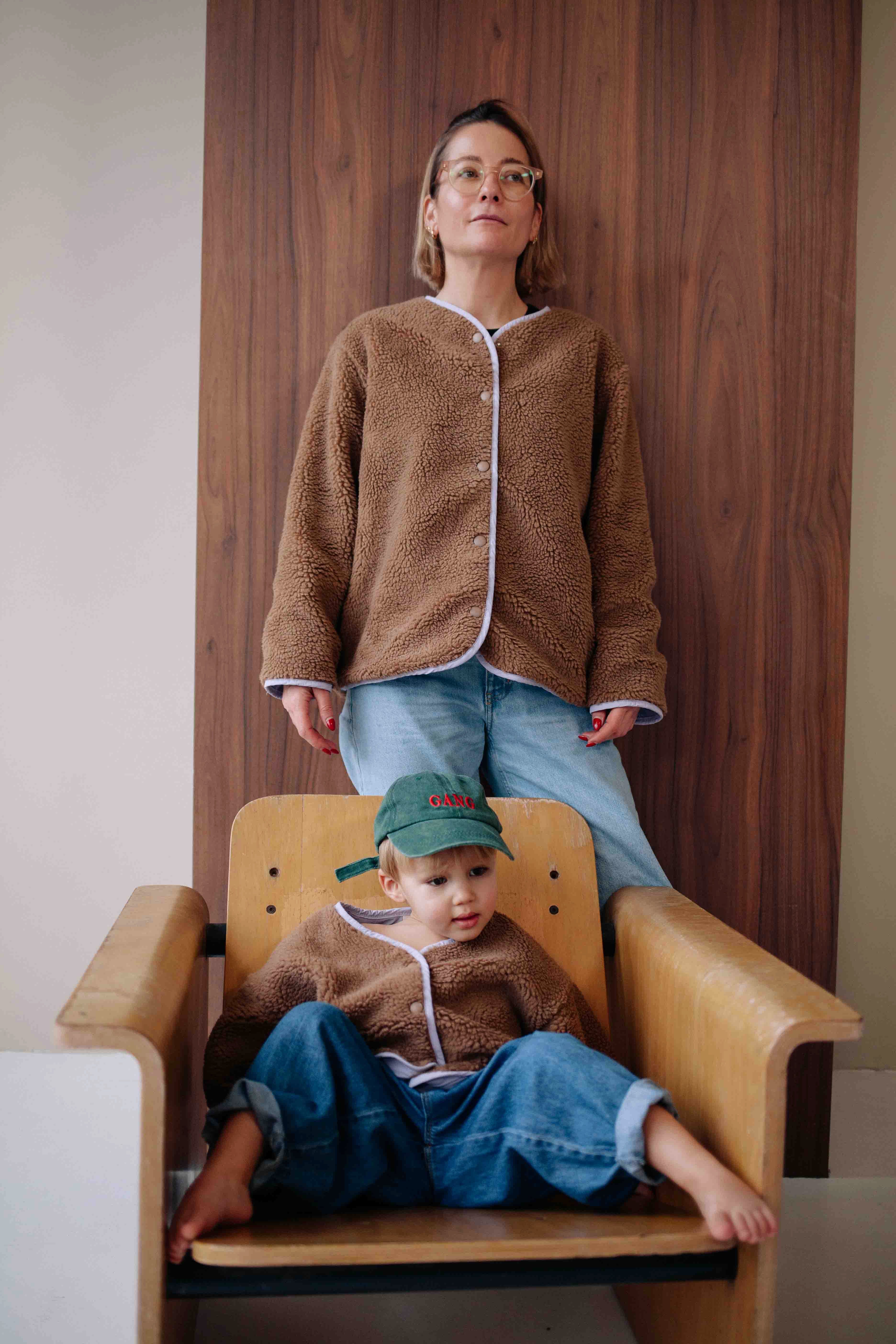 BROWN COZY JACKET WOMAN