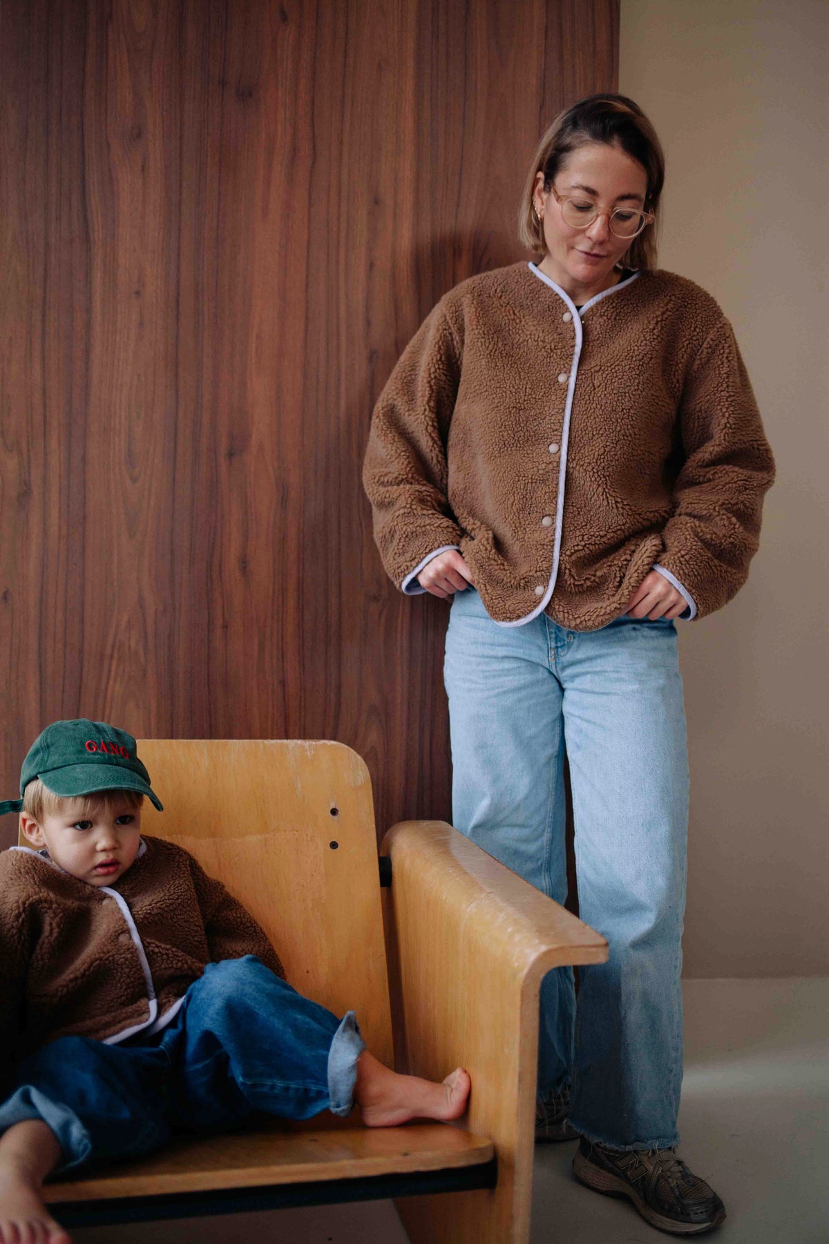 BROWN COZY JACKET WOMAN