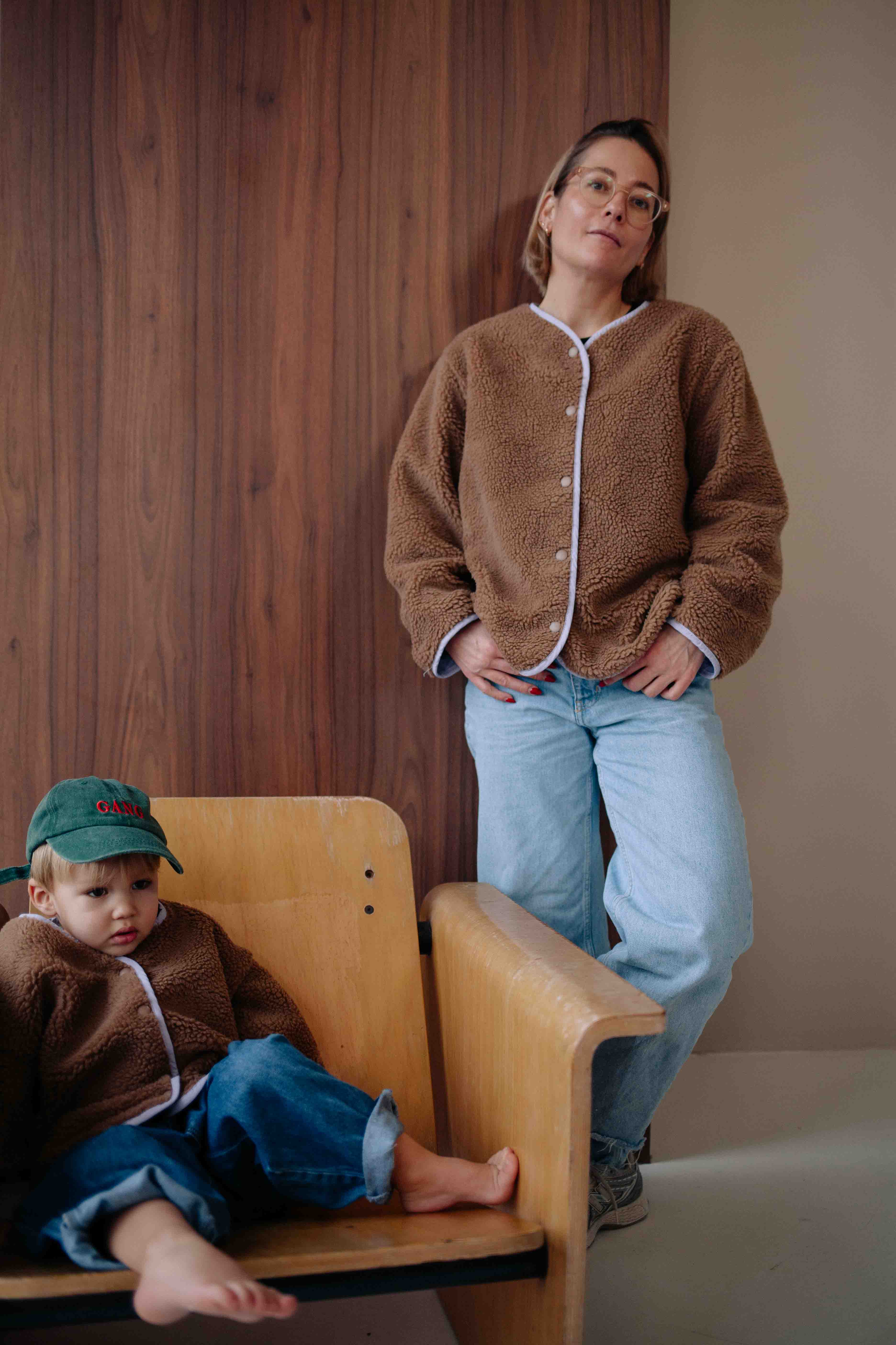 BROWN COZY JACKET WOMAN