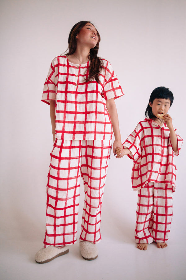 RETRO CHECK SET WOMAN