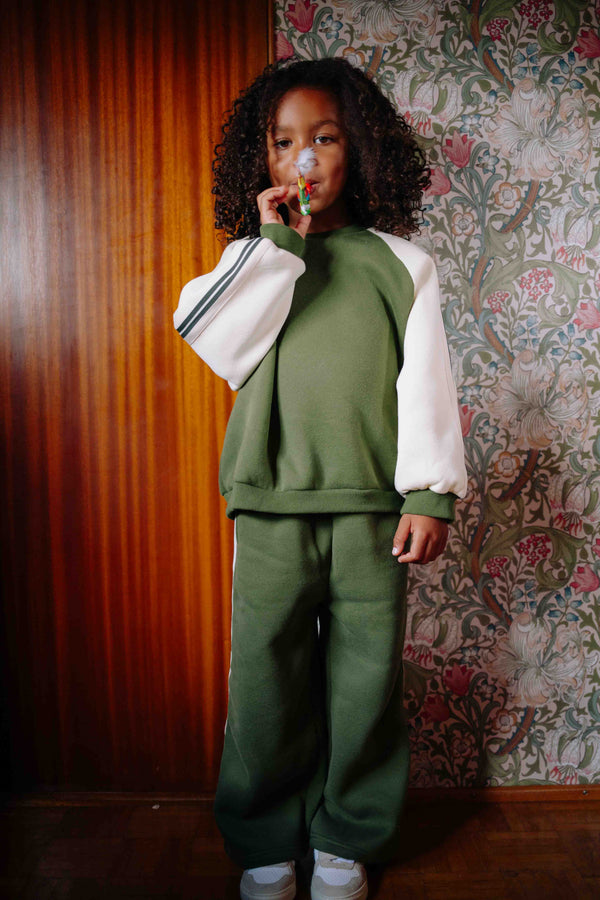 ENSEMBLE OLIVE RETRO 