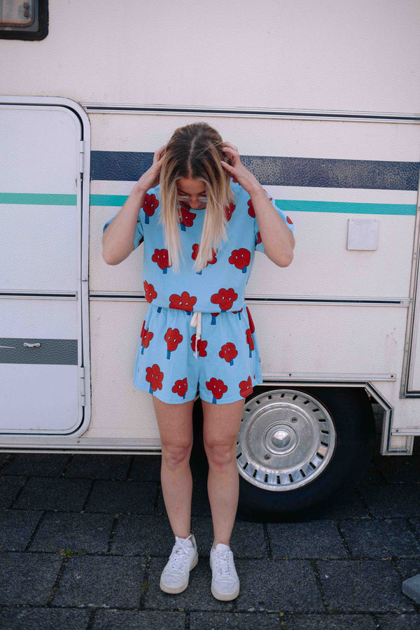 SMILEY TREE SHORT SET WOMAN