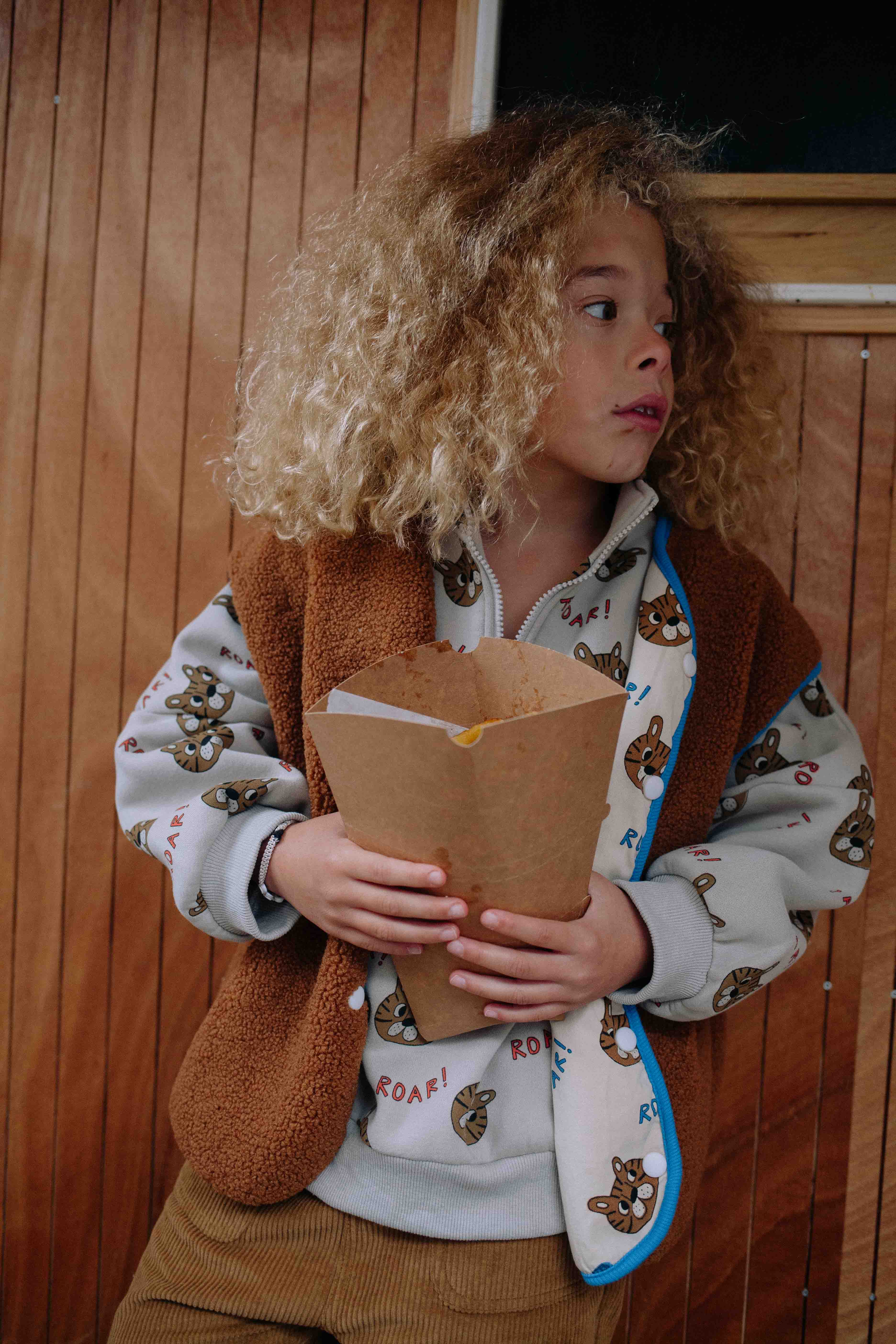 GILET REVERSIBLE MARRON ROAR